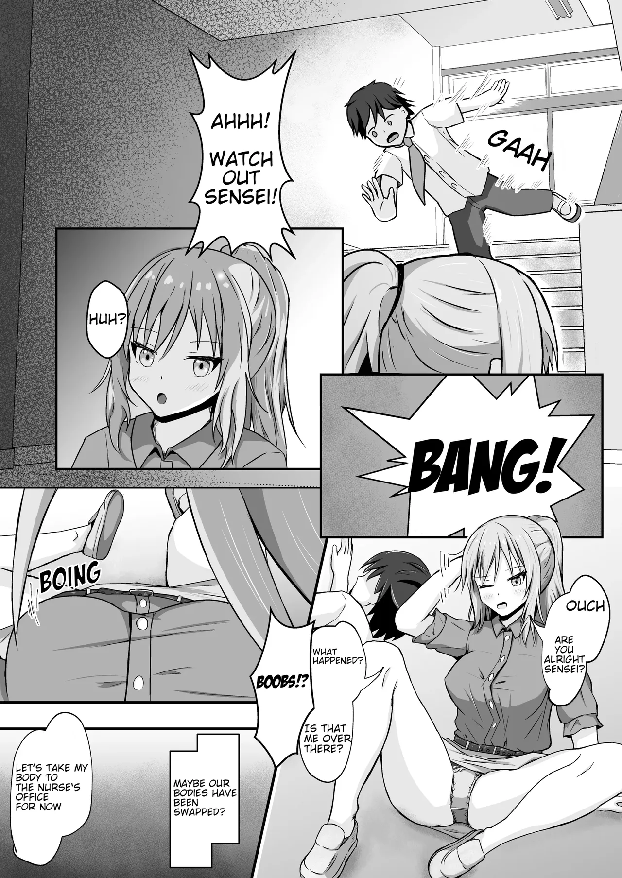 [Tonda Souffle] Kaidan Kara Ochite Sensei to Karada ga Irekawaru Ohanashi [English] 图片编号 1