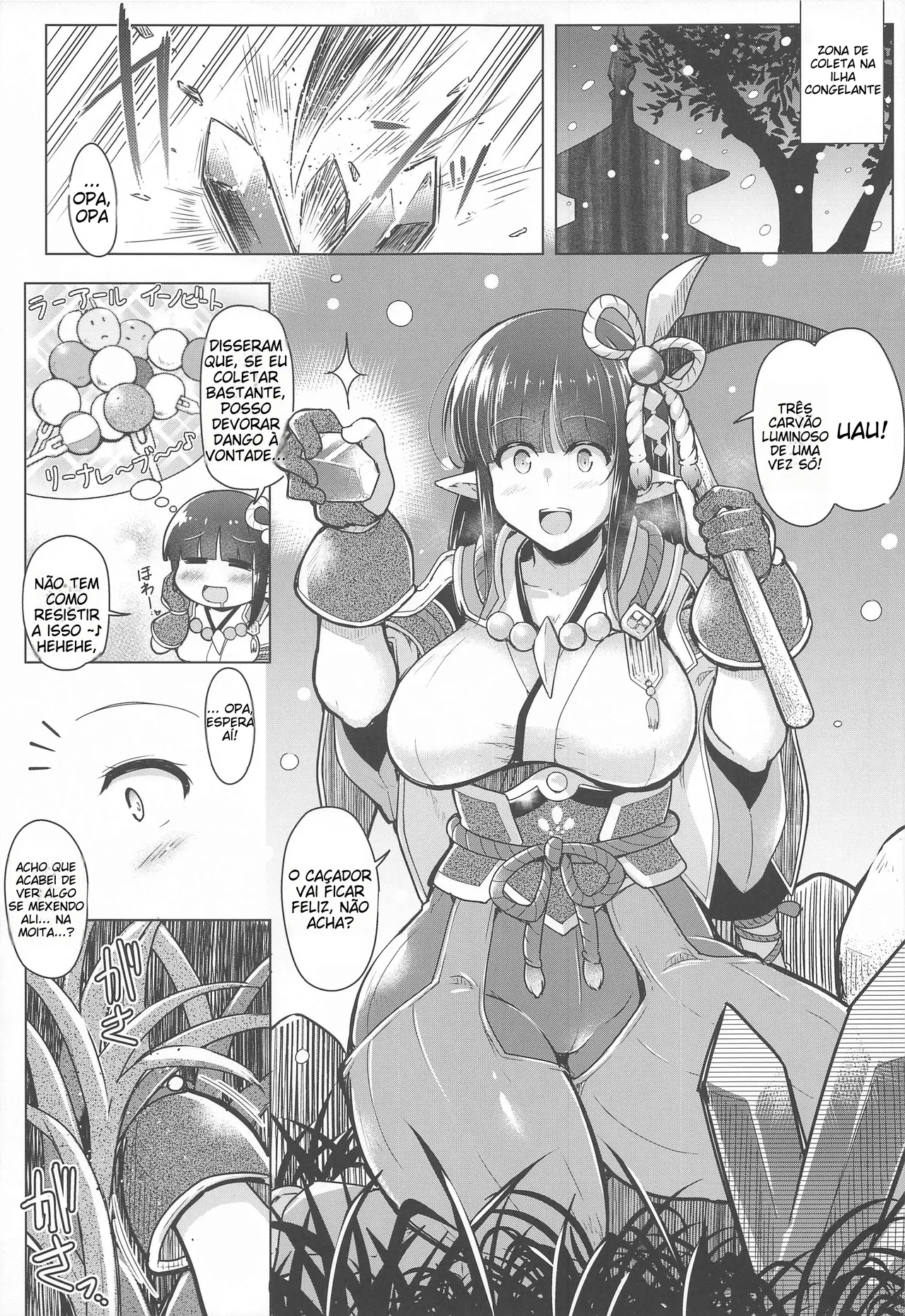 (reupload)(Futaket 17) [C.R's NEST (C.R)] Ryuunomu Ryuu (Monster Hunter Rise) [Portuguese-BR] image number 4