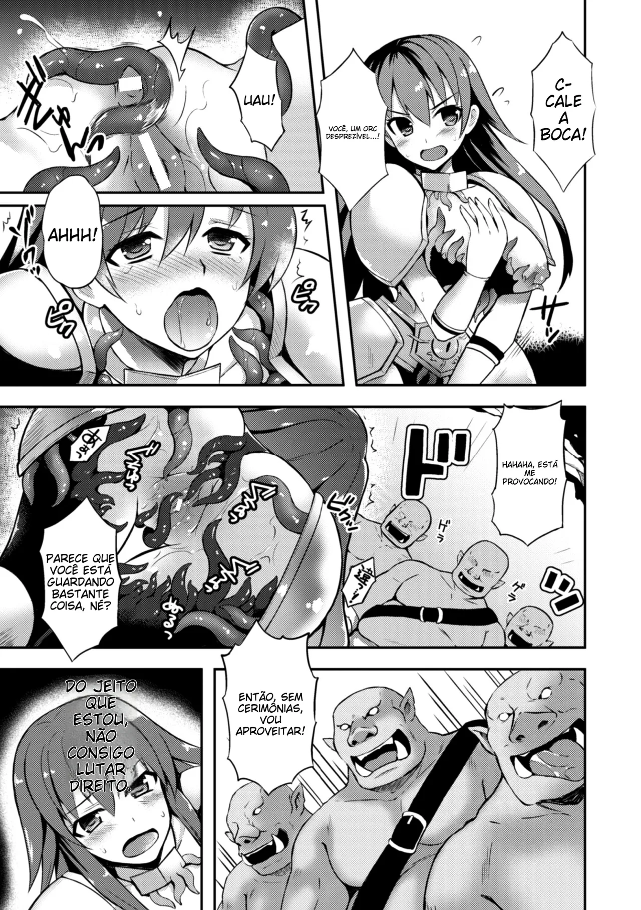 [Anthology] 2D Comic Magazine Shokushu Yoroi ni Zenshin o Okasare Mugen Zecchou! Vol. 3 [Portuguese-BR] [Digital] image number 13