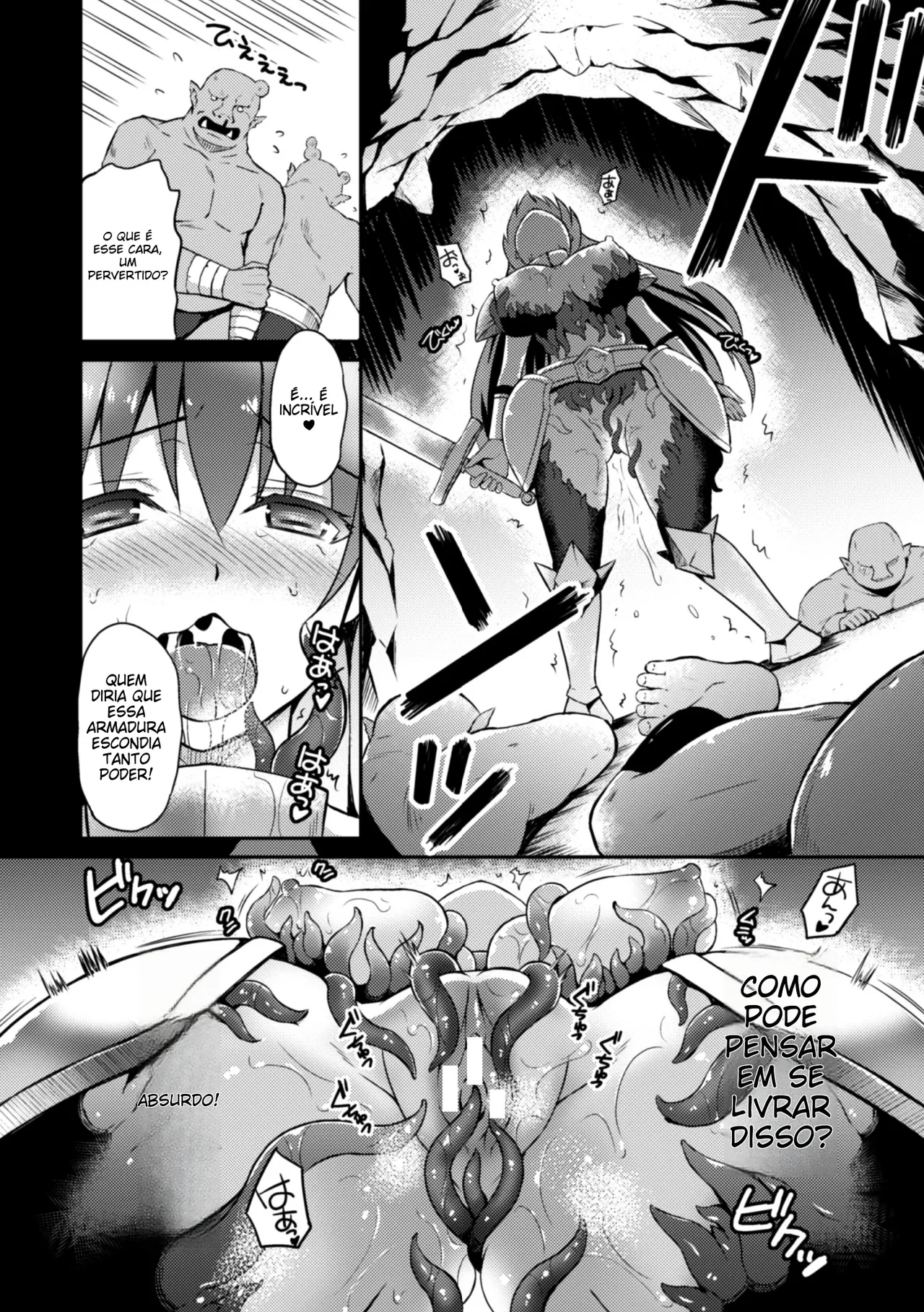 [Anthology] 2D Comic Magazine Shokushu Yoroi ni Zenshin o Okasare Mugen Zecchou! Vol. 3 [Portuguese-BR] [Digital] image number 14