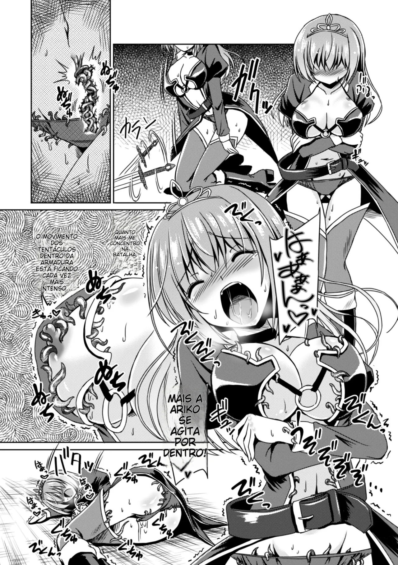 [Anthology] 2D Comic Magazine Shokushu Yoroi ni Zenshin o Okasare Mugen Zecchou! Vol. 3 [Portuguese-BR] [Digital] image number 50