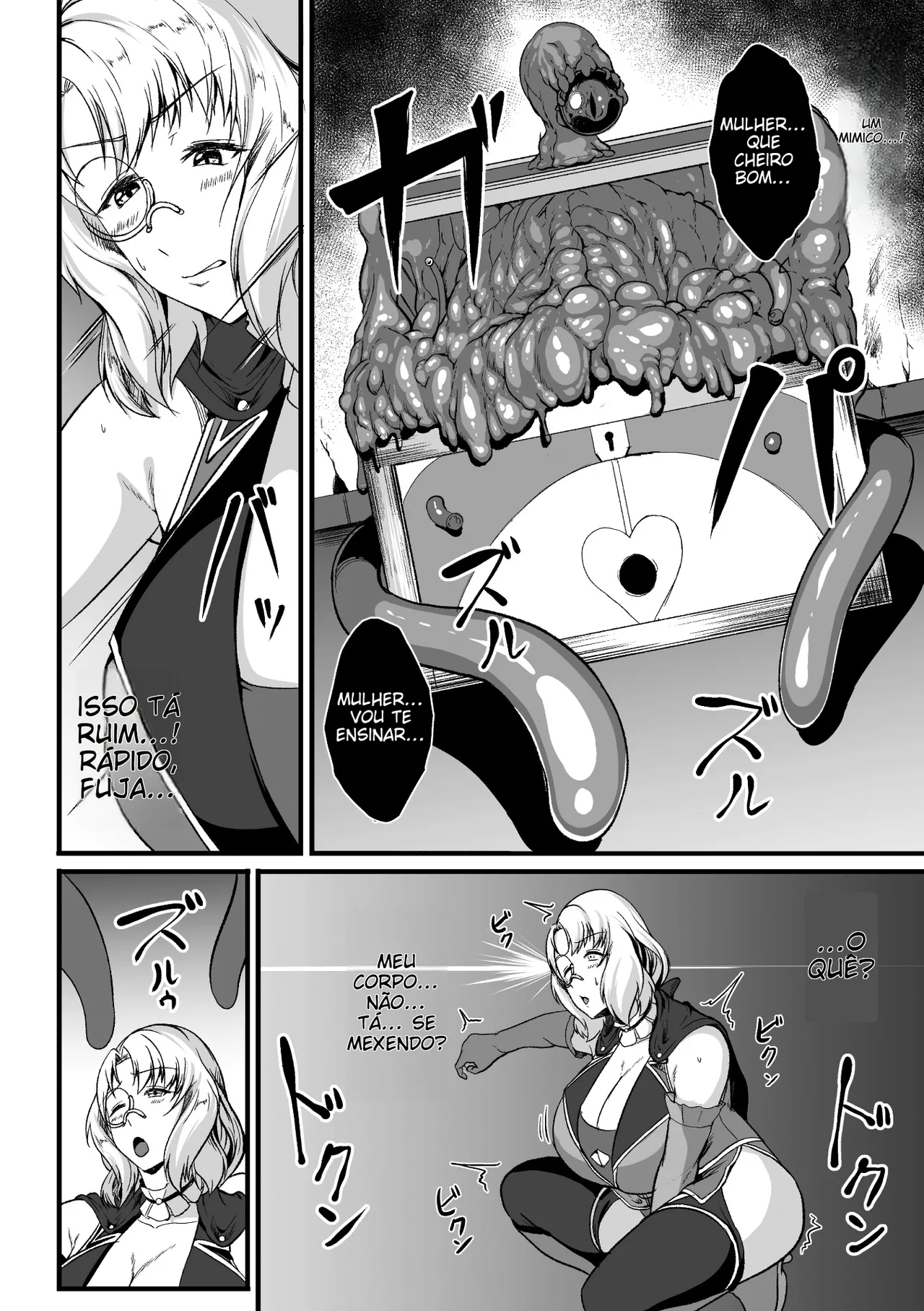 [Anthology] 2D Comic Magazine Mimic ni Ryoujoku sareru Heroine Vol. 1 [Portuguese-BR] 图片编号 32