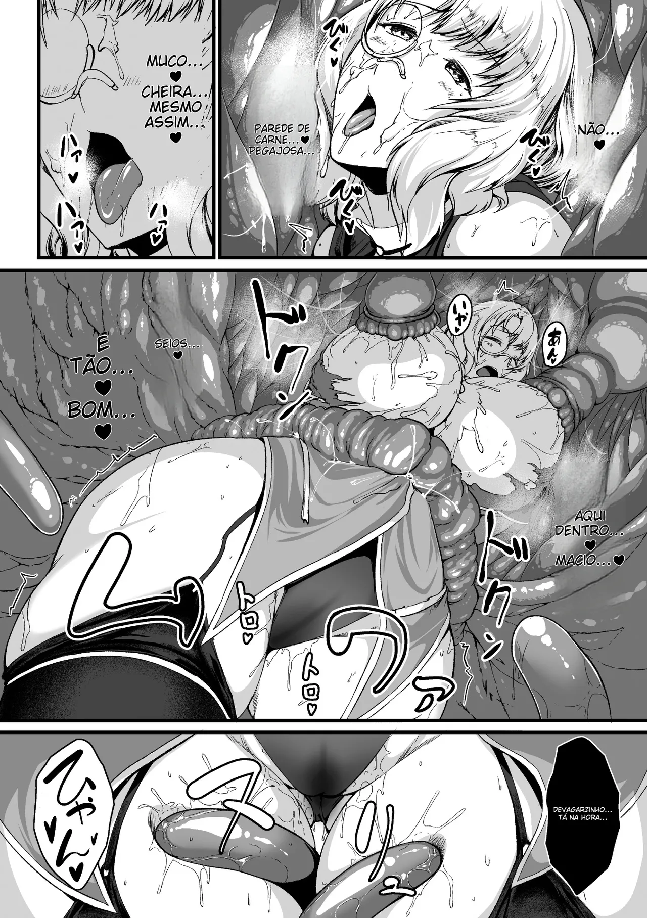 [Anthology] 2D Comic Magazine Mimic ni Ryoujoku sareru Heroine Vol. 1 [Portuguese-BR] 图片编号 42