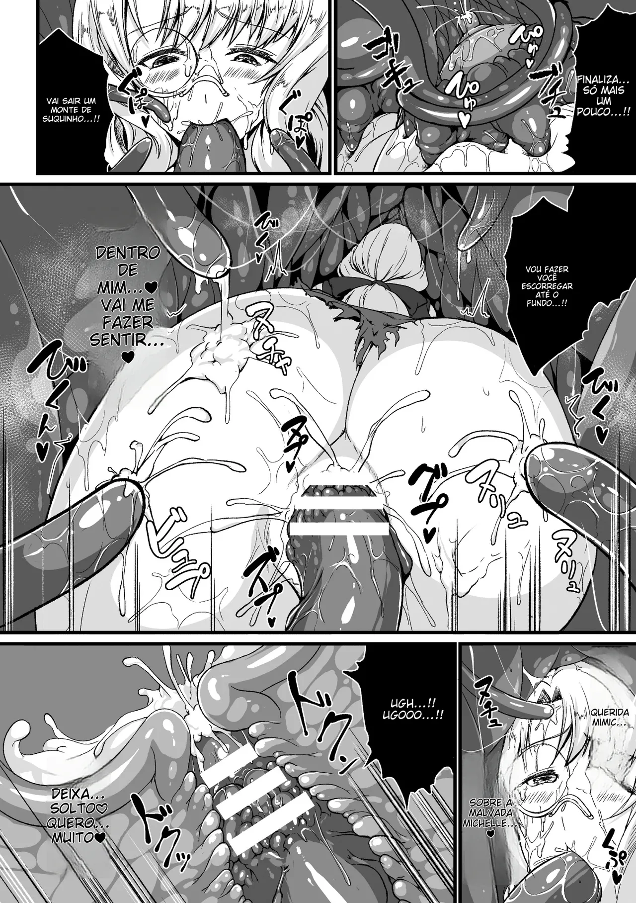 [Anthology] 2D Comic Magazine Mimic ni Ryoujoku sareru Heroine Vol. 1 [Portuguese-BR] 图片编号 50