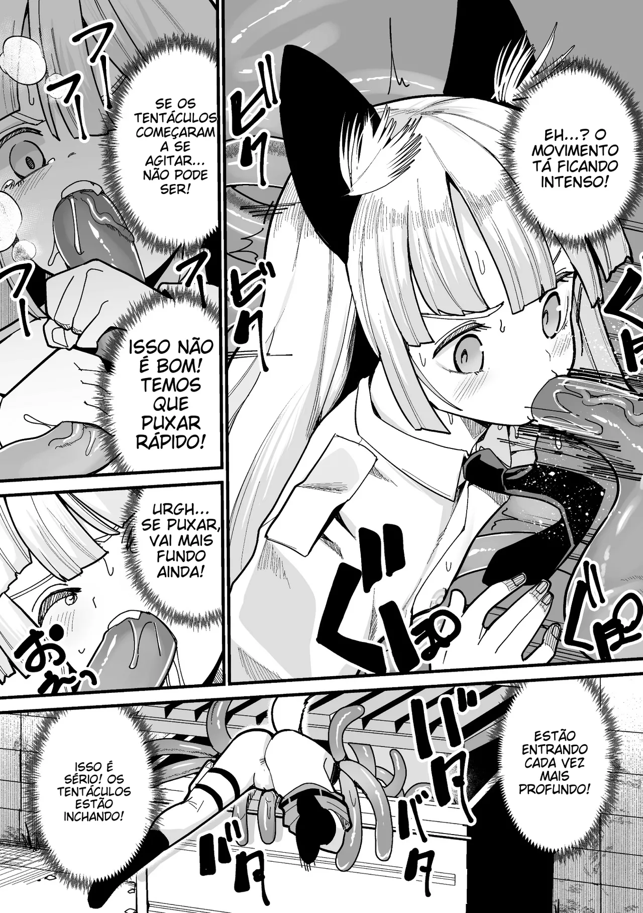 [Anthology] 2D Comic Magazine Mimic ni Ryoujoku sareru Heroine Vol. 1 [Portuguese-BR] 图片编号 61