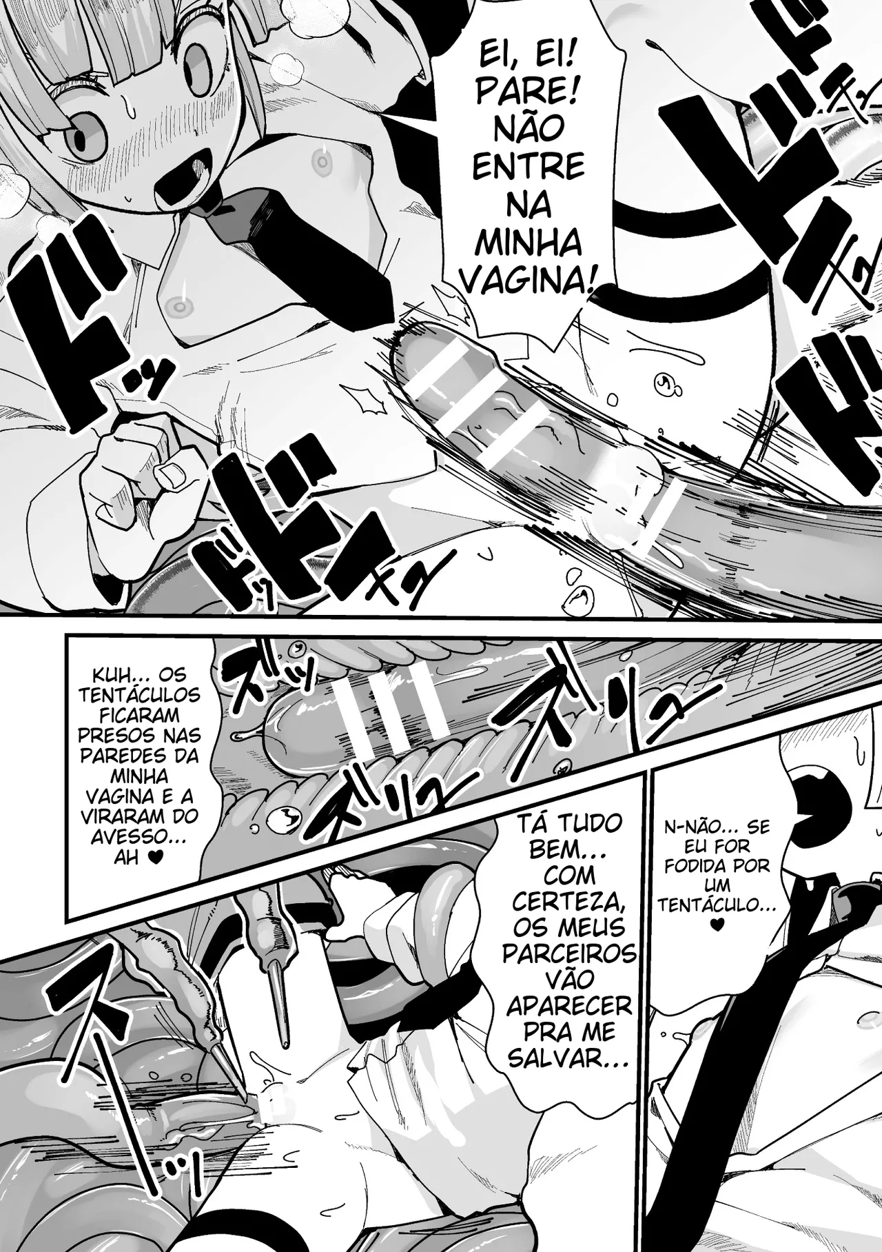 [Anthology] 2D Comic Magazine Mimic ni Ryoujoku sareru Heroine Vol. 1 [Portuguese-BR] 图片编号 67