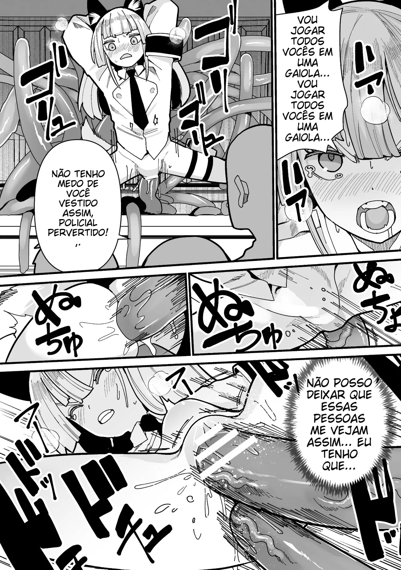 [Anthology] 2D Comic Magazine Mimic ni Ryoujoku sareru Heroine Vol. 1 [Portuguese-BR] 图片编号 75