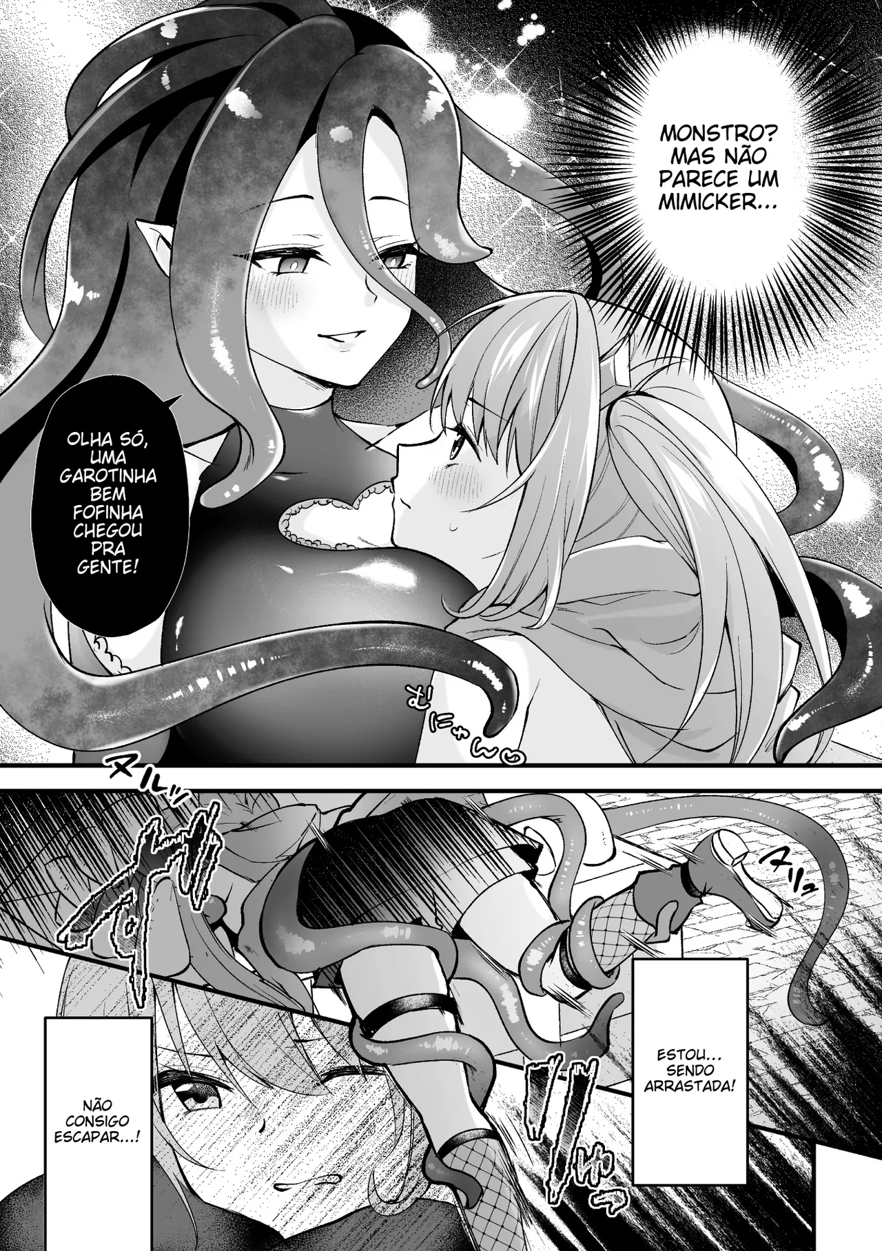 [Anthology] 2D Comic Magazine Mimic ni Ryoujoku sareru Heroine Vol. 1 [Portuguese-BR] 图片编号 83