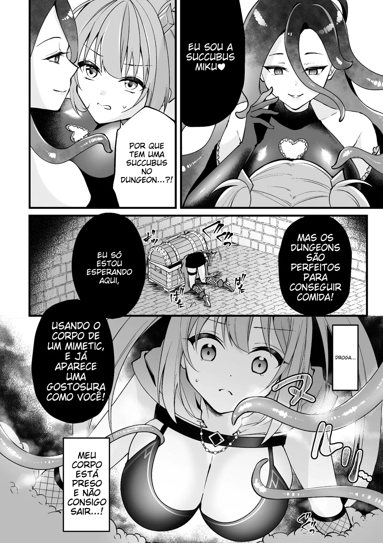 [Anthology] 2D Comic Magazine Mimic ni Ryoujoku sareru Heroine Vol. 1 [Portuguese-BR] 图片编号 84