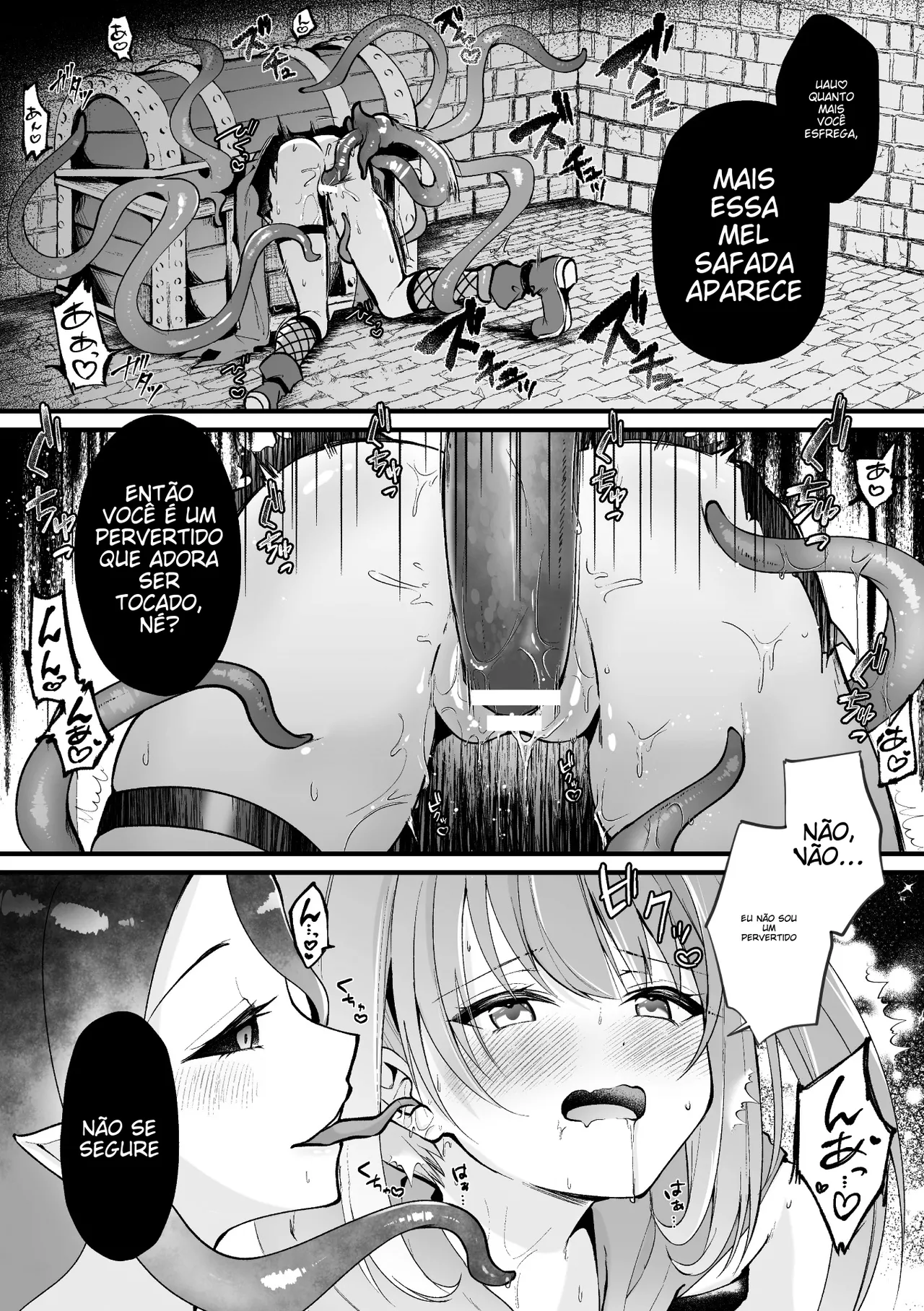 [Anthology] 2D Comic Magazine Mimic ni Ryoujoku sareru Heroine Vol. 1 [Portuguese-BR] 图片编号 94