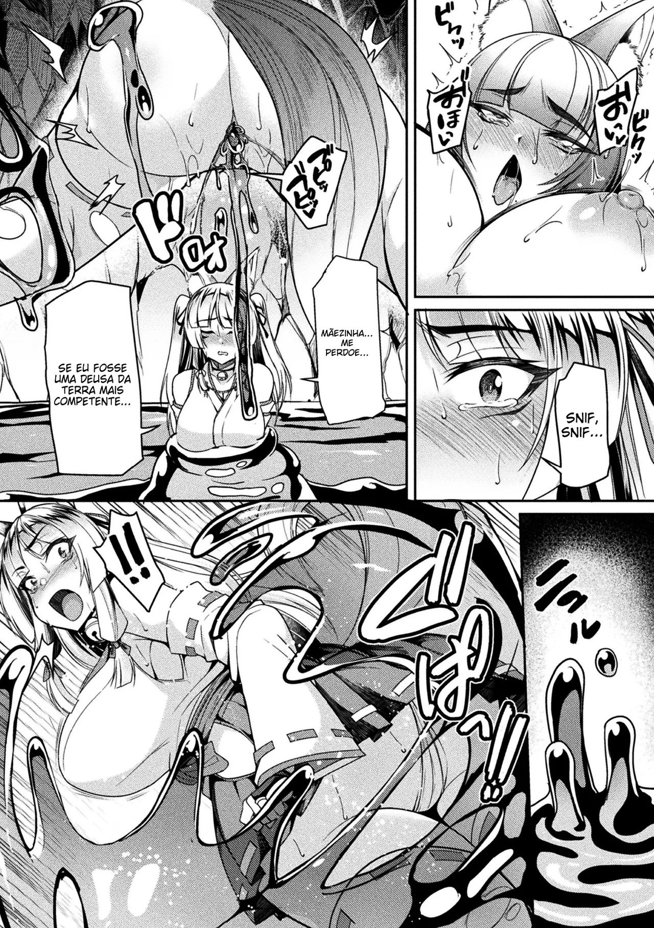 [Anthology] 2D Comic Magazine Slime Kan Futaana Zeme de Funshutsu Acme! Vol. 1 [Portuguese-BR] [Digital] image number 36