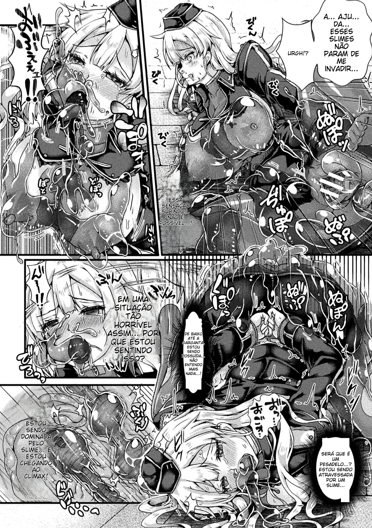 [Anthology] 2D Comic Magazine Slime Kan Futaana Zeme de Funshutsu Acme! Vol. 1 [Portuguese-BR] [Digital] image number 54