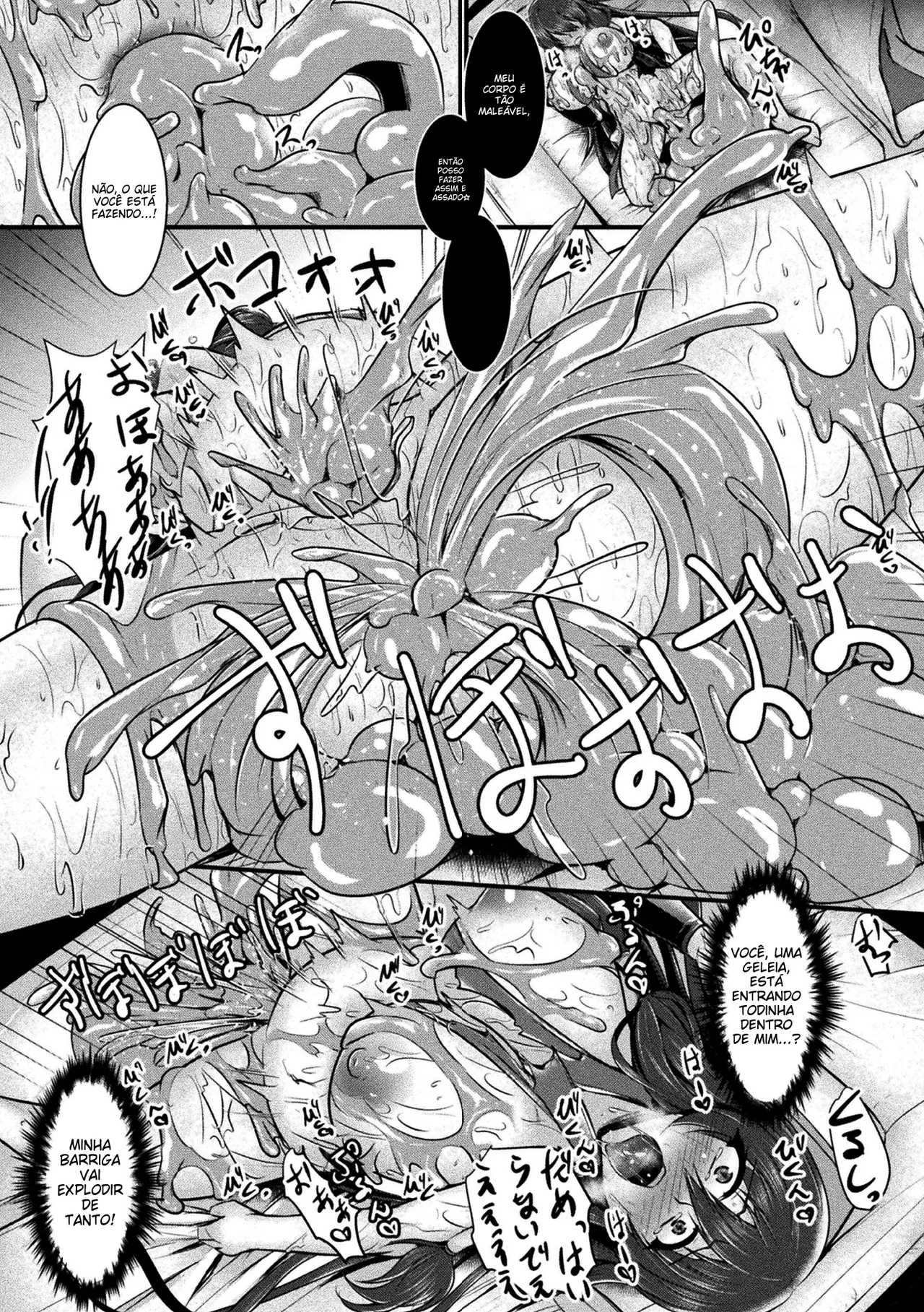 [Anthology] 2D Comic Magazine Slime Kan Futaana Zeme de Funshutsu Acme! Vol. 1 [Portuguese-BR] [Digital] image number 77