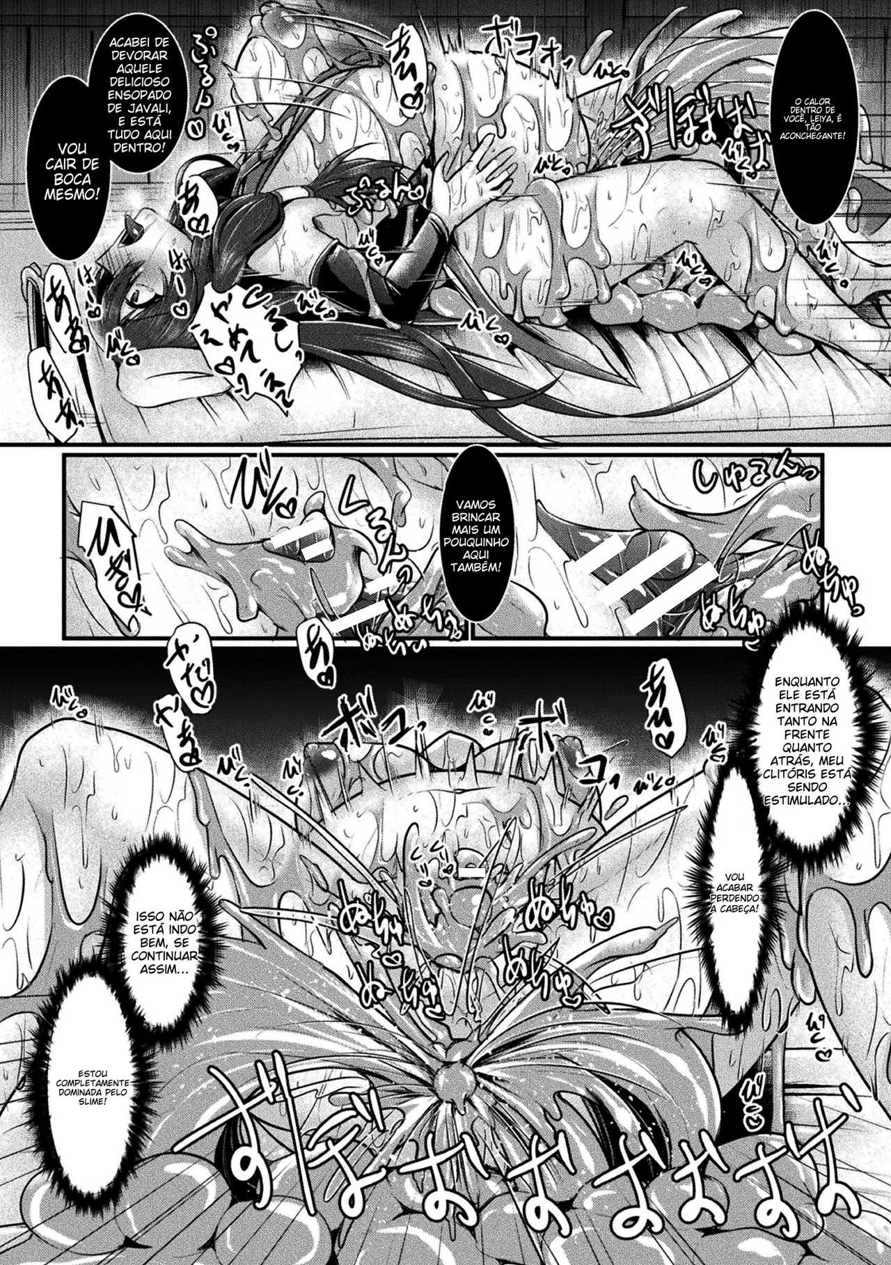 [Anthology] 2D Comic Magazine Slime Kan Futaana Zeme de Funshutsu Acme! Vol. 1 [Portuguese-BR] [Digital] image number 78