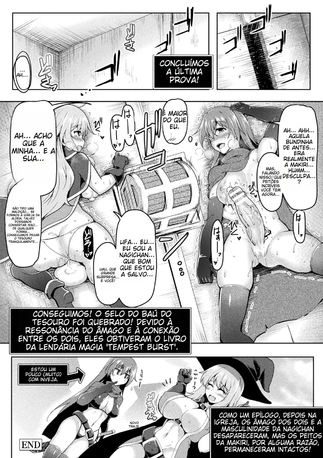 [C.R] DOUBLE ACTION (2D Comic Magazine Zecchou Kairaku ga Tomaranai Ero-Trap Dungeon Vol. 2) [Portuguese-BR] [Digital] Bildnummer 18