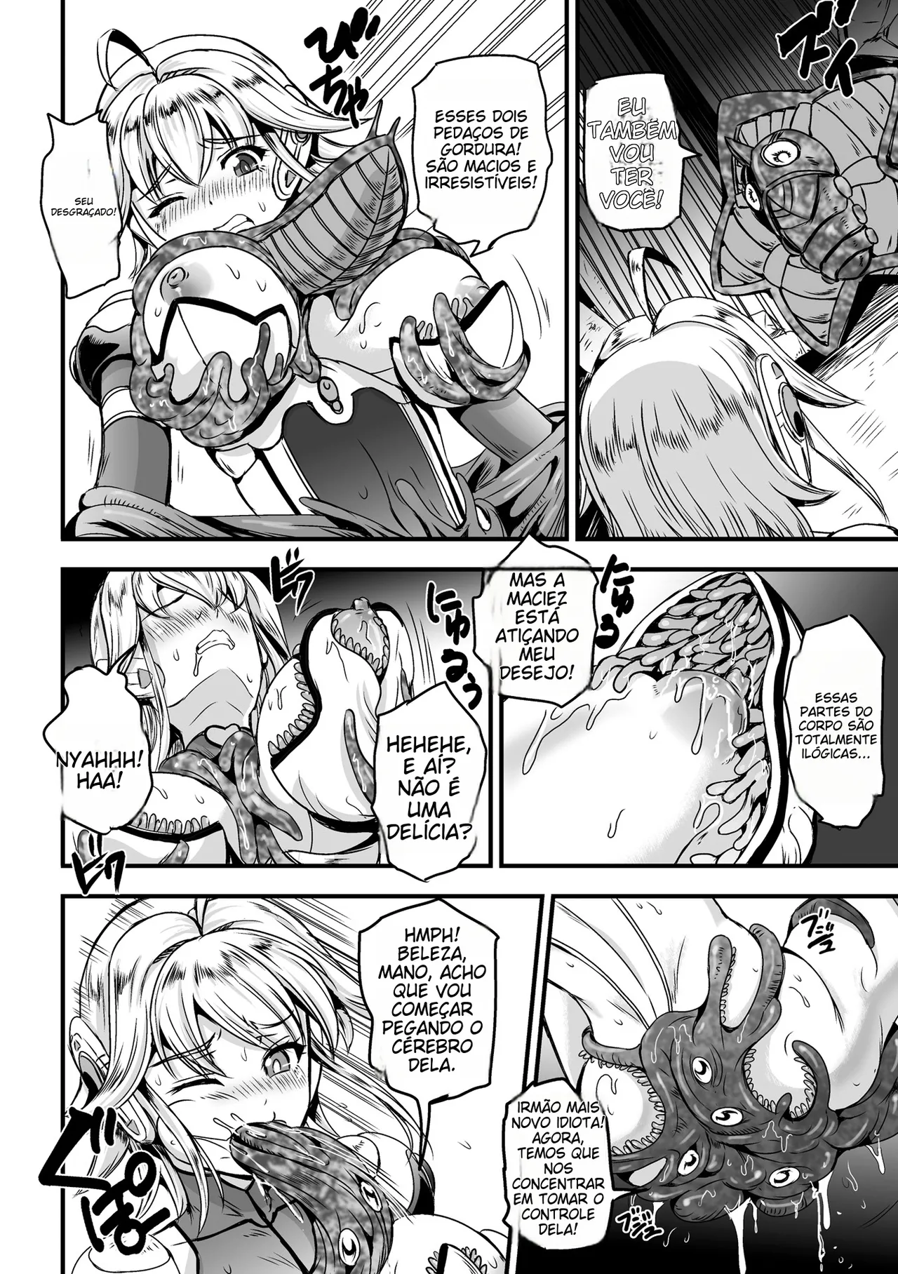 [Kanno Takashi] Shokusou Injoku no Seijo | Ultimate Horny Star Girl (2D Comic Magazine Shokushu Yoroi ni Zenshin o Okasare Mugen Zecchou! Vol.1) [Portuguese-BR] [Digital] 图片编号 8