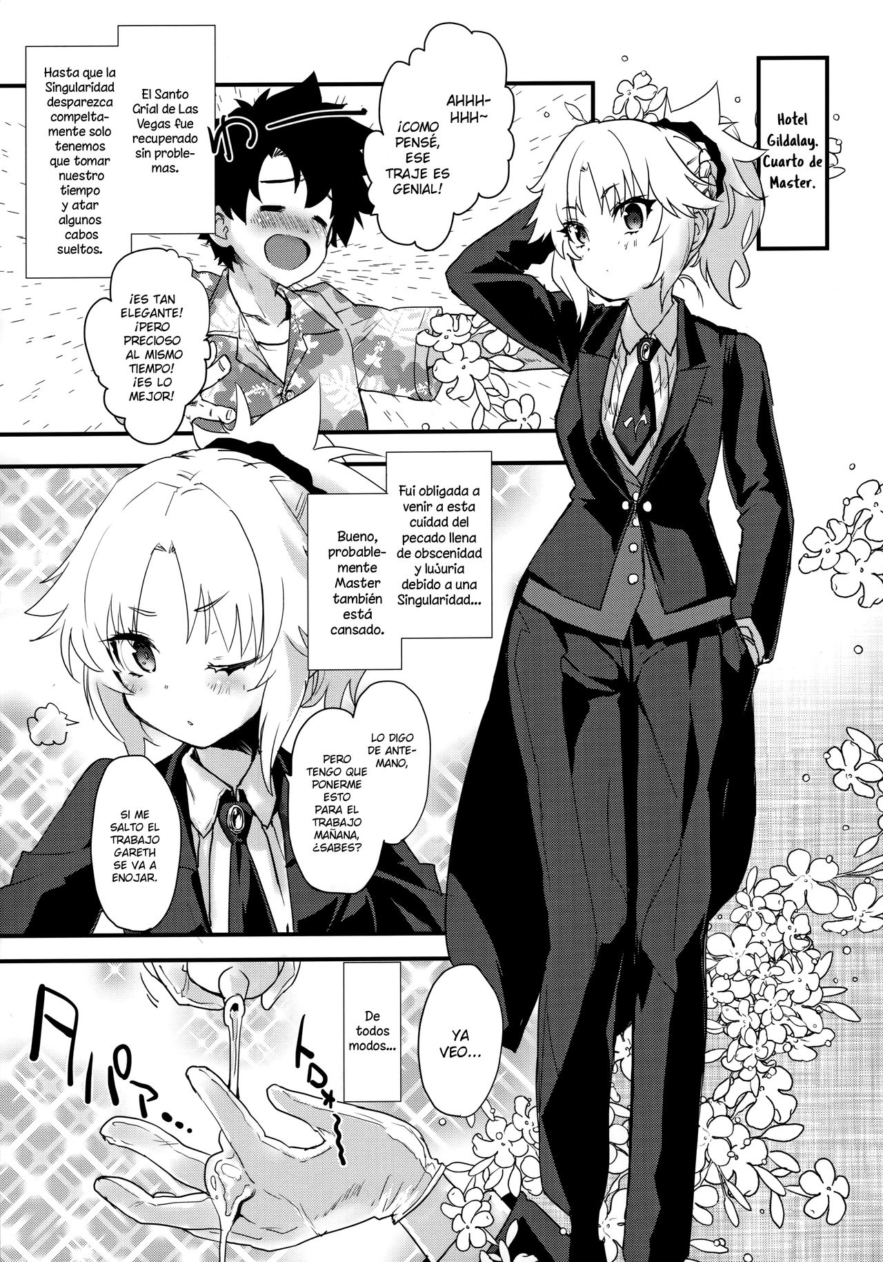 (COMIC1☆16) [Peθ (Mozu)] Full Dress Honey Knight -Kizuna10+ no Mor-san to Eirei Seisou- (Fate/Grand Order) [Spanish] [NekoCreme] numero di immagine  2