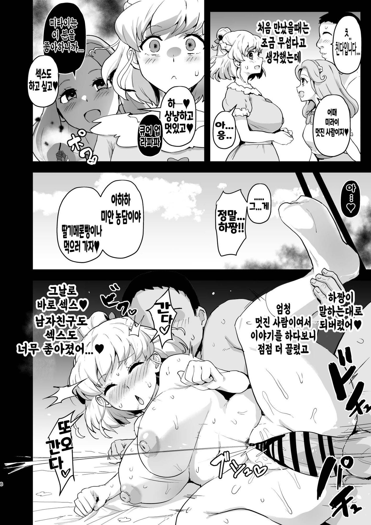 [Aheazif (Sanatuki)] Ima Goshujin-sama Daisuki no Dosukebe Ero Mahou Tsukai tte Iimashita!? | 지금 주인님을 너무 나도 사랑하는 개변태에로마법사라고 말했나요!? (Mahou Tsukai Precure!) [Korean] [Digital] numero di immagine  8