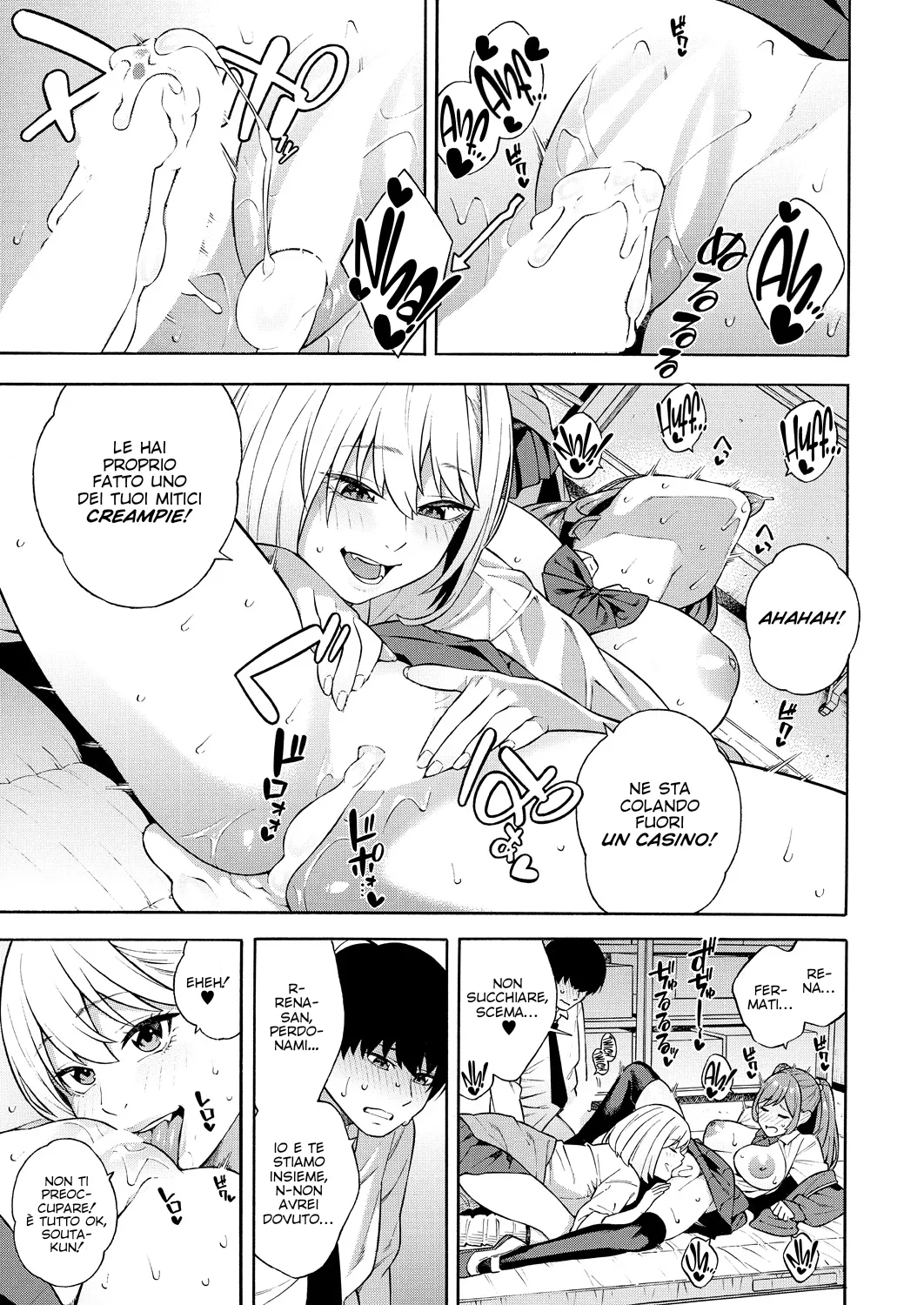 [Zonda] Bitch Gal Sanshimai Harem Sakusei Ch. 1-3 | In un Harem assieme a Tre Sorelle Troie Affamate di Sperma. Cap 1-3 [Italian] [Hentai Fantasy] [Digital] image number 77