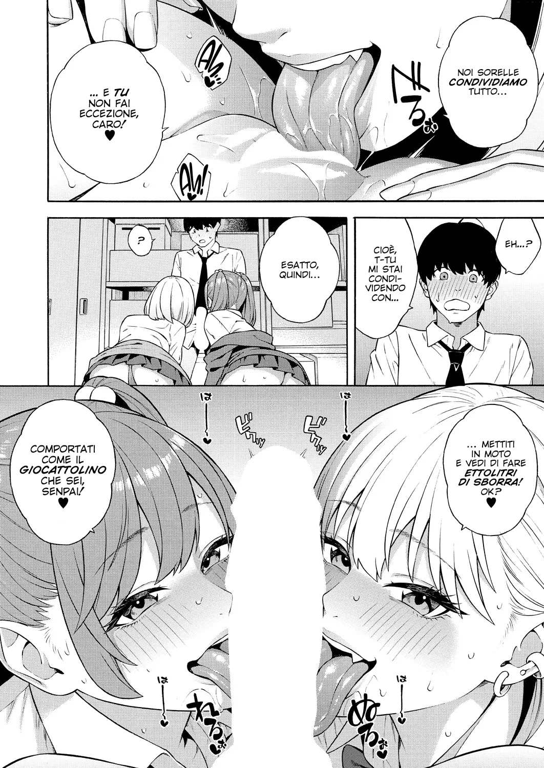 [Zonda] Bitch Gal Sanshimai Harem Sakusei Ch. 1-3 | In un Harem assieme a Tre Sorelle Troie Affamate di Sperma. Cap 1-3 [Italian] [Hentai Fantasy] [Digital] image number 78