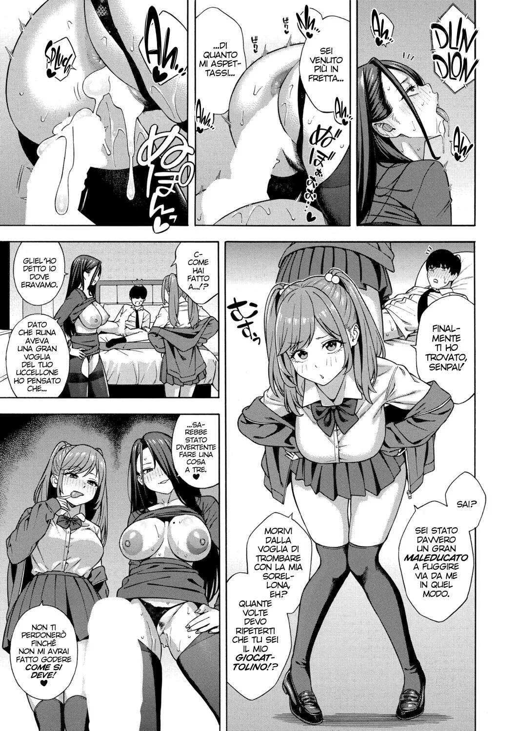 [Zonda] Bitch Gal Sanshimai Harem Sakusei Ch. 1-3 | In un Harem assieme a Tre Sorelle Troie Affamate di Sperma. Cap 1-3 [Italian] [Hentai Fantasy] [Digital] image number 124
