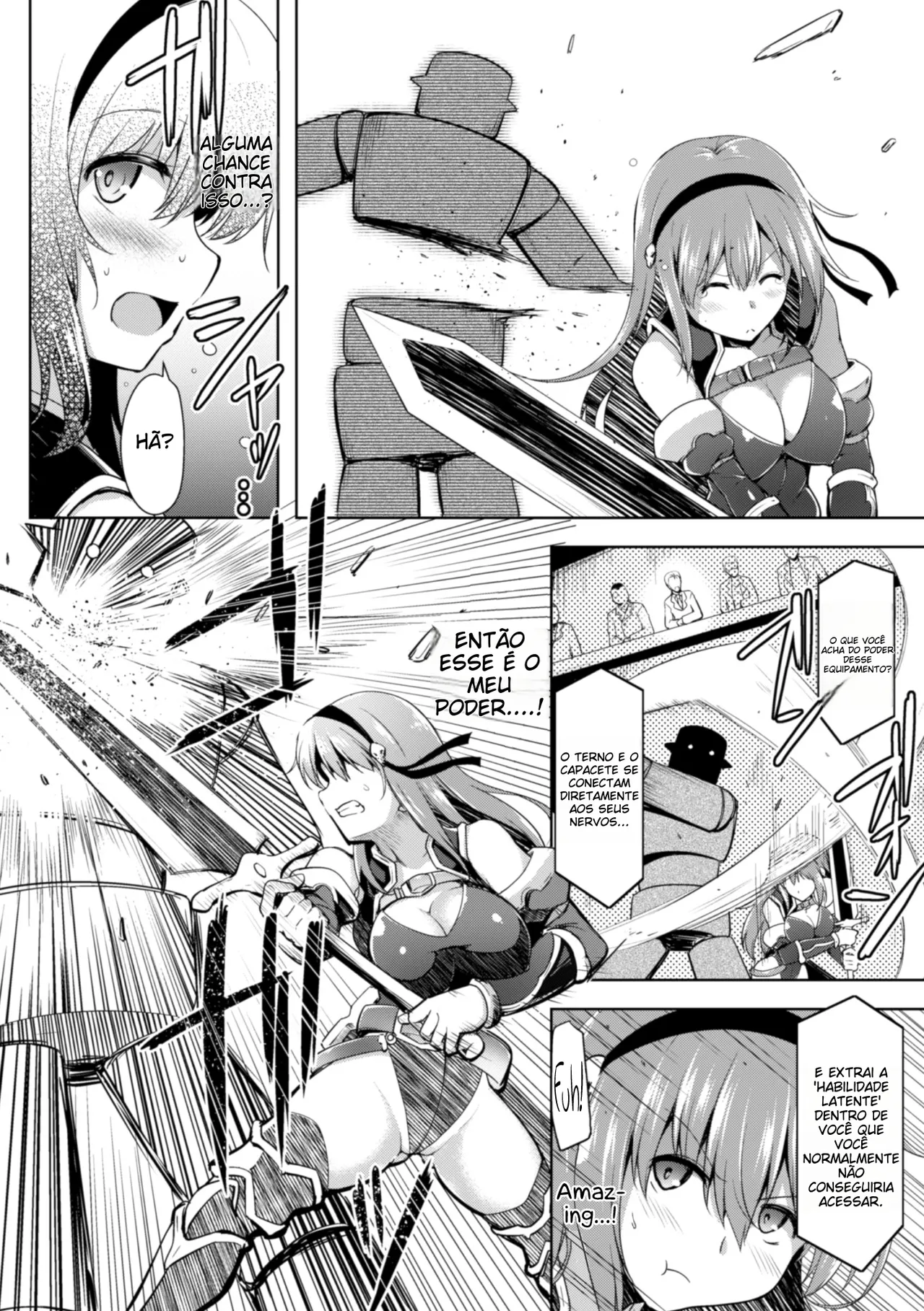 [C.R] Isshou Solo Play (2D Comic Magazine Shokushu Yoroi ni Zenshin o Okasare Mugen Zecchou! Vol. 1) [Portuguese-BR] {Hennojin} [Digital] 画像番号 8