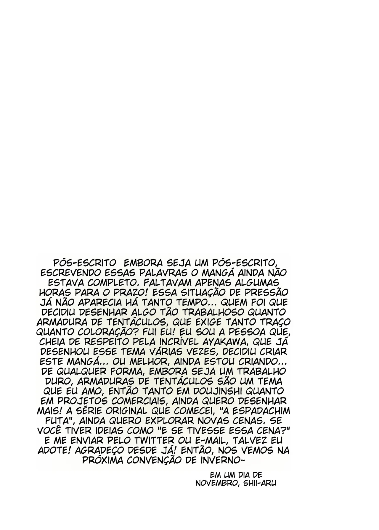 [C.R's NEST (C.R)] Futanari Kenshi Shizuku no Junan -Shokushu Yoroi Hen- [Portuguese-BR] [Digital] 画像番号 20