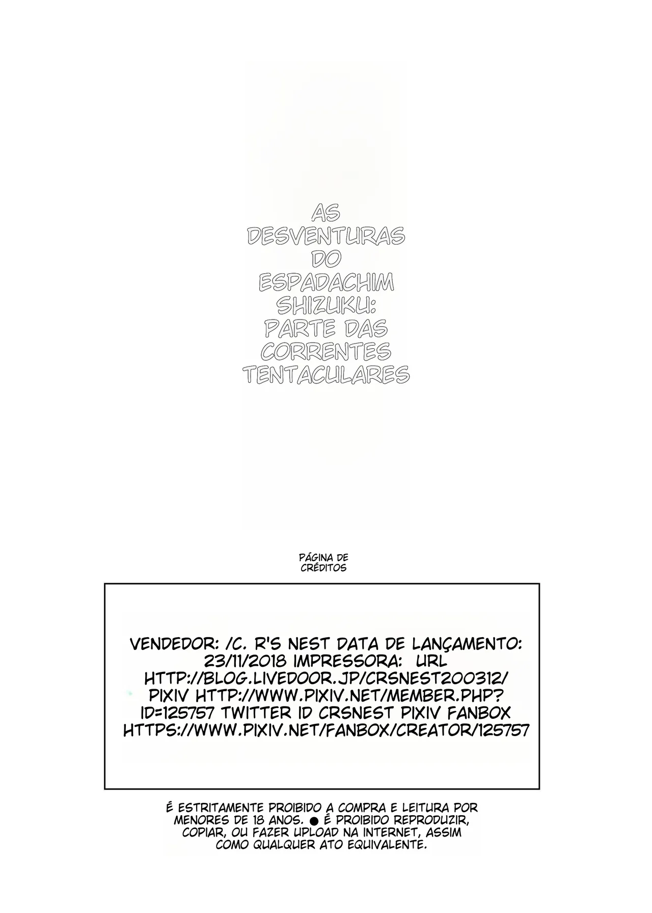 [C.R's NEST (C.R)] Futanari Kenshi Shizuku no Junan -Shokushu Yoroi Hen- [Portuguese-BR] [Digital] 画像番号 22