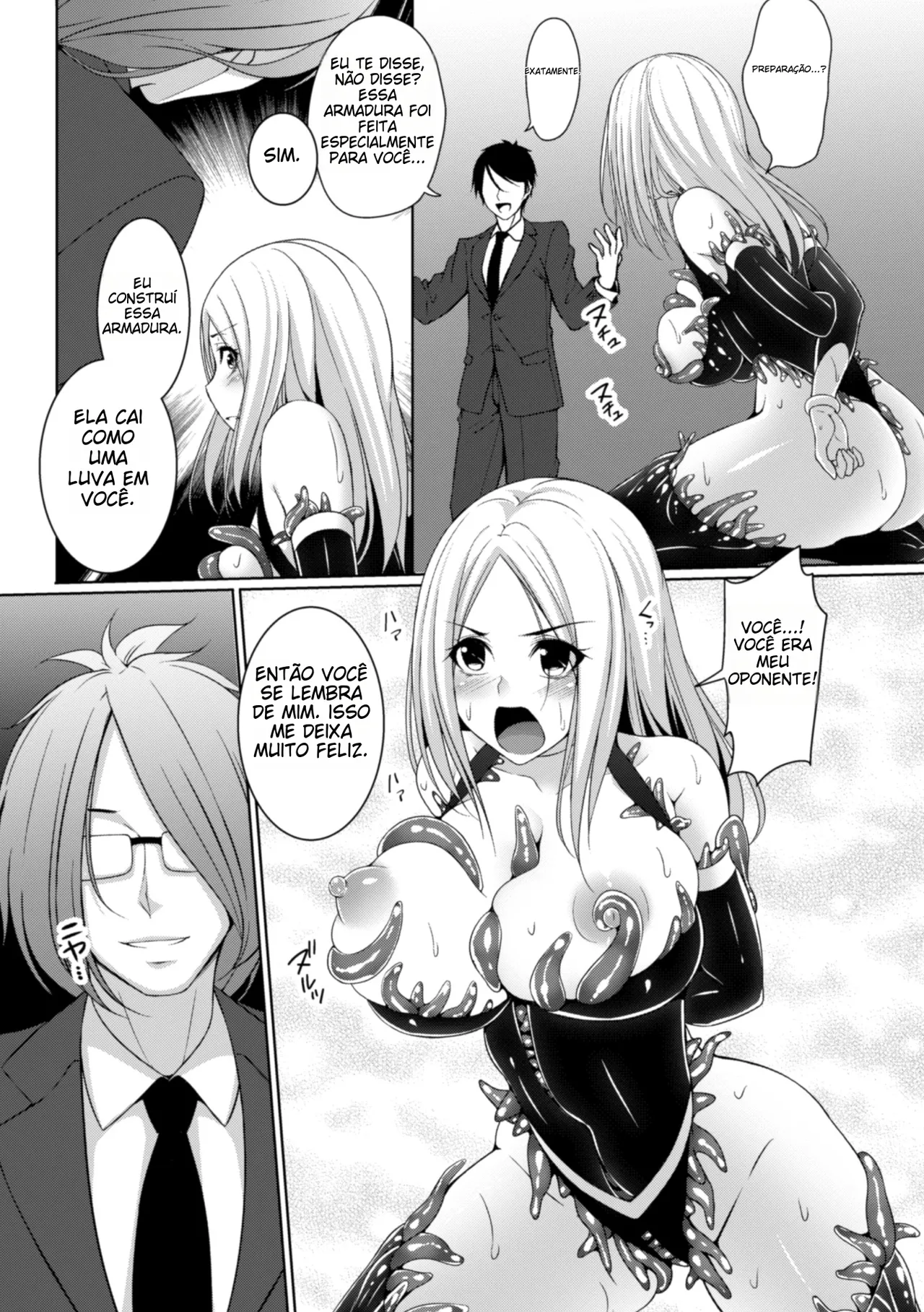 [Kazumu] Shokusou no Joou | The Tentacle Armor Queen (2D Comic Magazine Shokushu Yoroi ni Zenshin o Okasare Mugen Zecchou! Vol. 5 ) [Portuguese-BR] [Kuraudo] [Digital] 이미지 번호 9