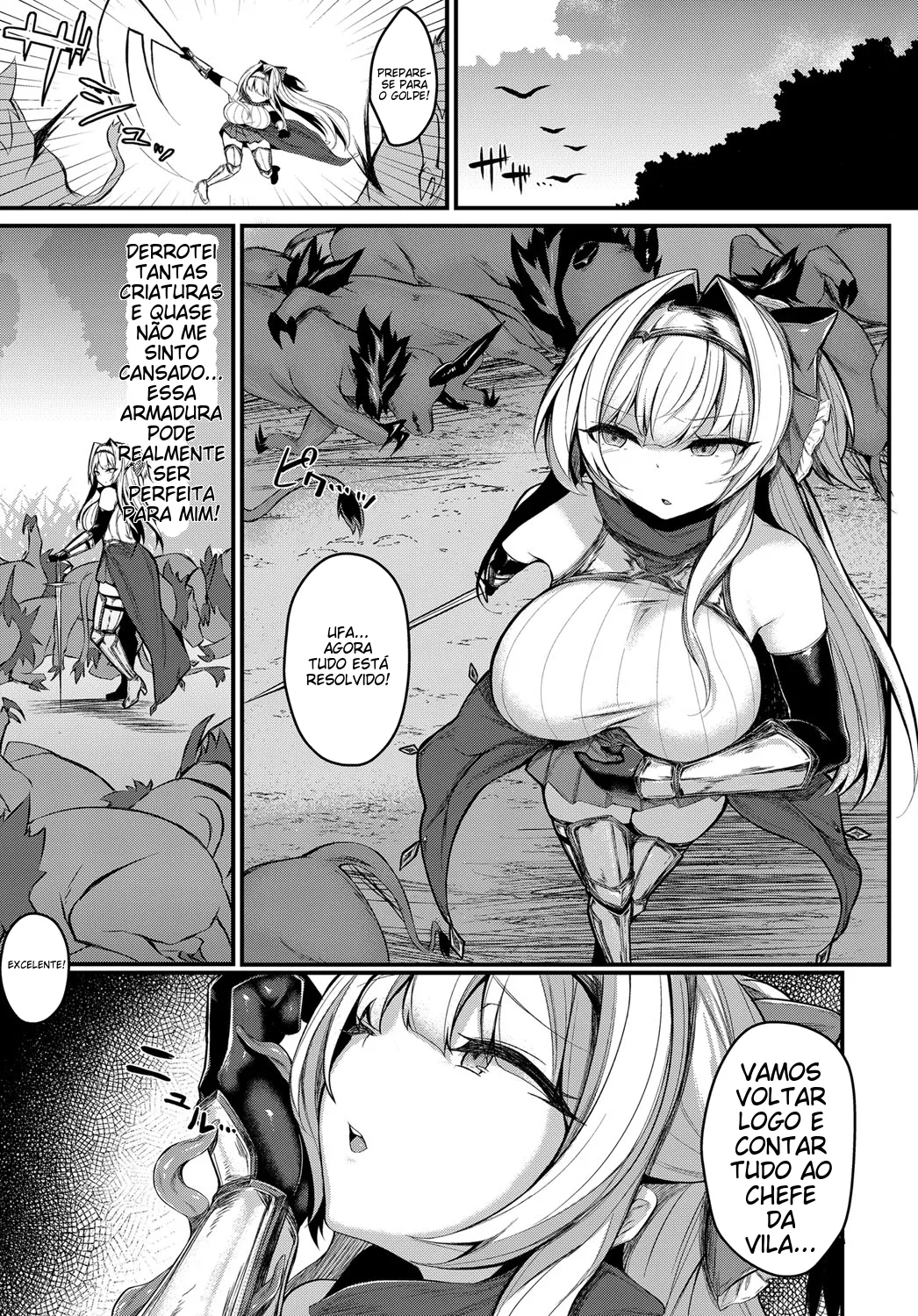 [Luku] Etsuda no Kishi Shinoa | 悦堕的姬骑士 (COMIC Anthurium 2018-02) [Portuguese-BR] [Digital] image number 3