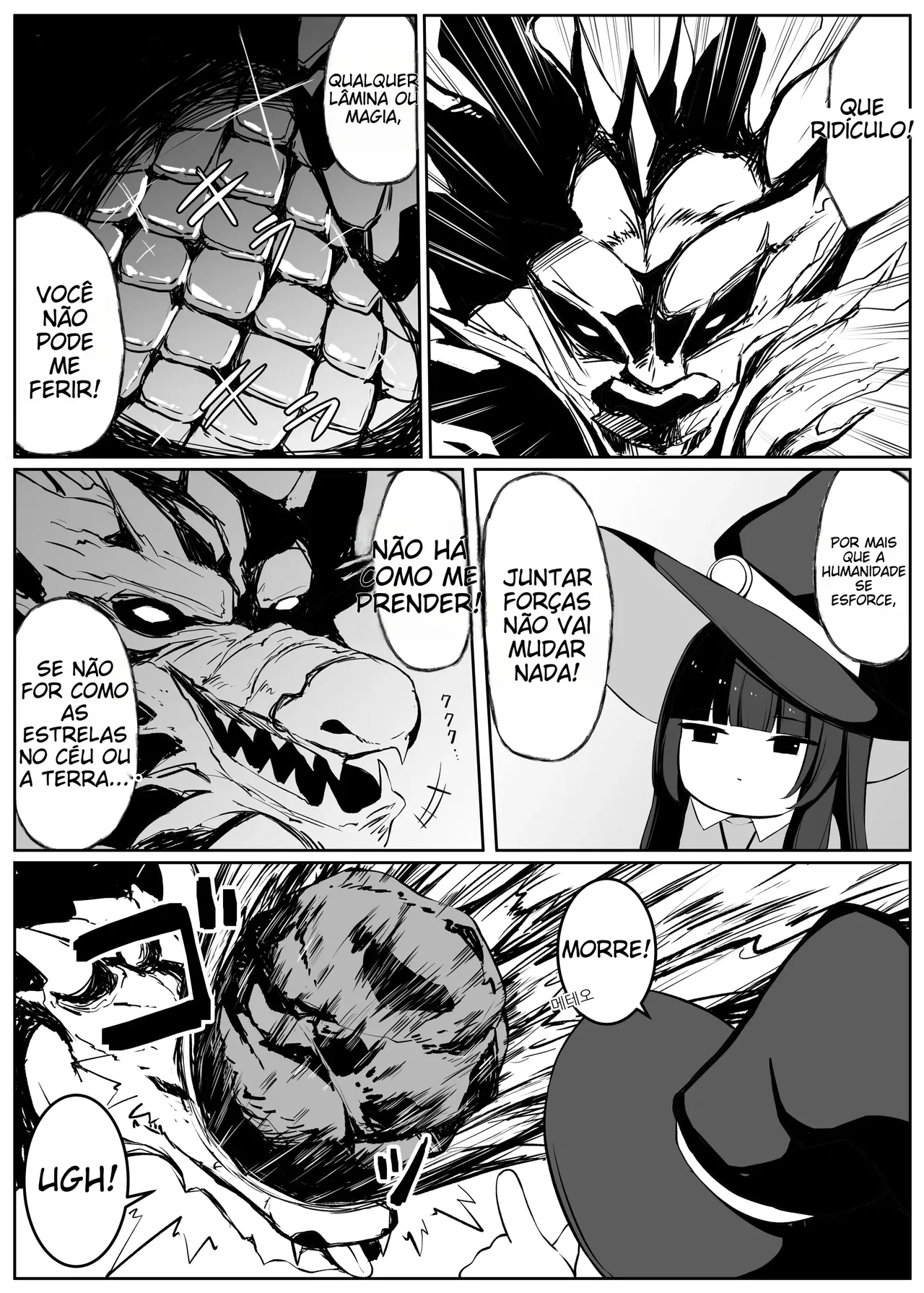 [Omochi no Mochiya (Numamochi)] Saikyou Witch ga Zako Monster-tachi ni Haiboku Suru Hanashi 2 | [Portuguese-BR] imagen número 3