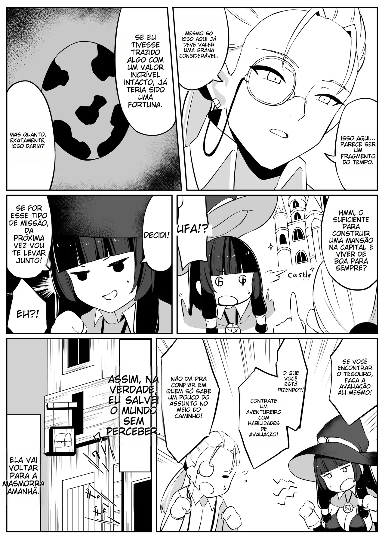 [Omochi no Mochiya (Numamochi)] Saikyou Witch ga Zako Monster-tachi ni Haiboku Suru Hanashi 2 | [Portuguese-BR] imagen número 59