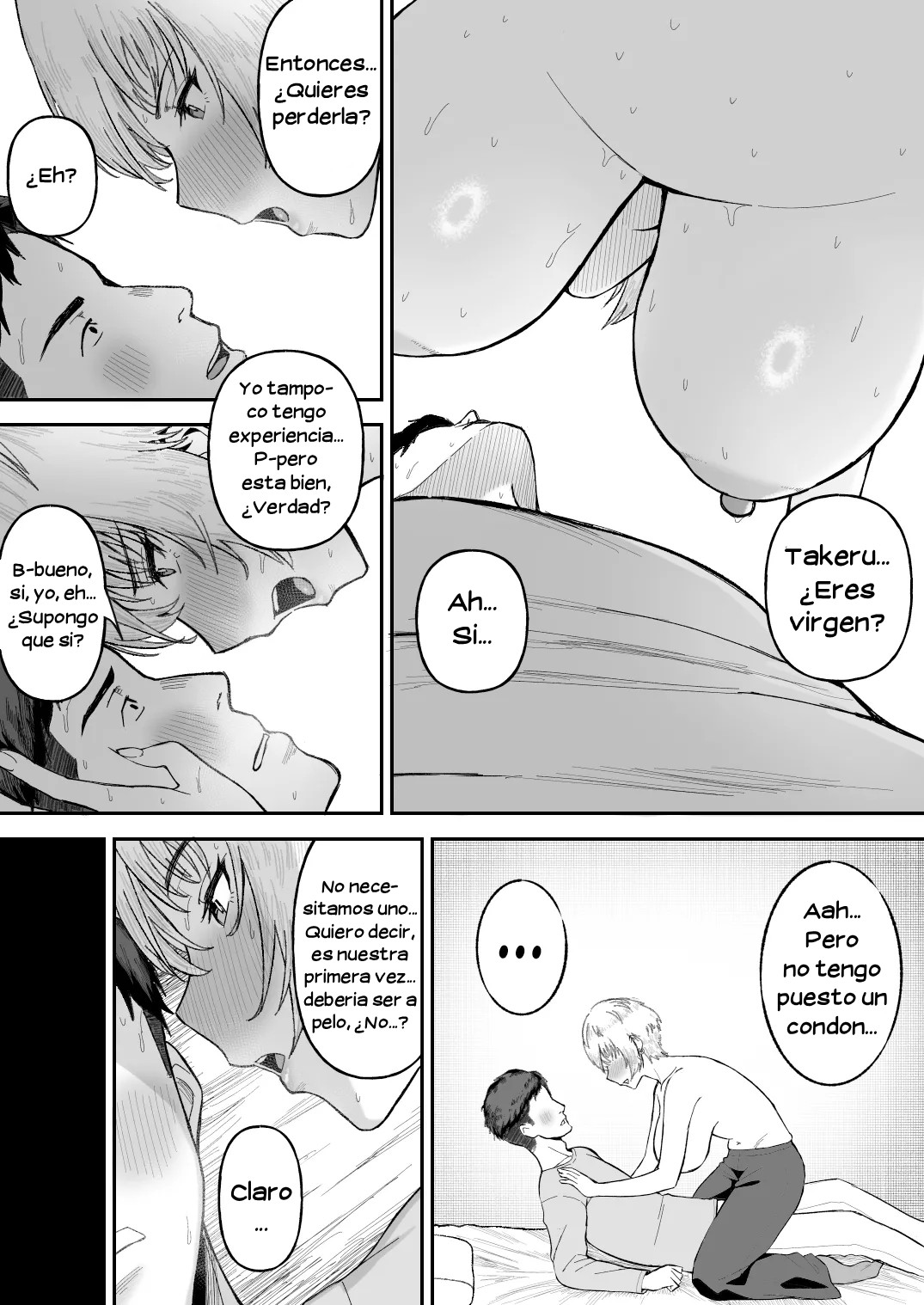 [Ore no Sasakure (Gamogamo)] Shinyuu no Ikemen Danshi ga Jitsu wa Bakunyuu Joshi da to Hanmei shita Baai｜Lo que Pasaría si Descubrieran que el Guapetón de mi Amigo Realmente es una Hermosa Chica de Pechos Grandes [Spanish] [Hta scan] numero di immagine  14