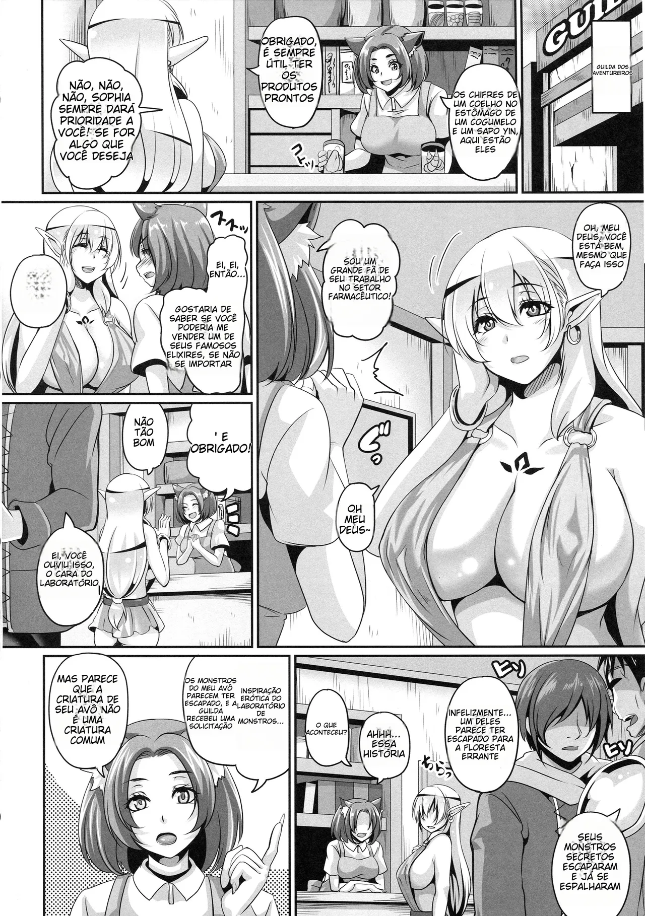 (C89) [Tiramisu Tart (Kazuhiro)] Inran Elf Musume to Slime | [Portuguese-BR] 图片编号 6