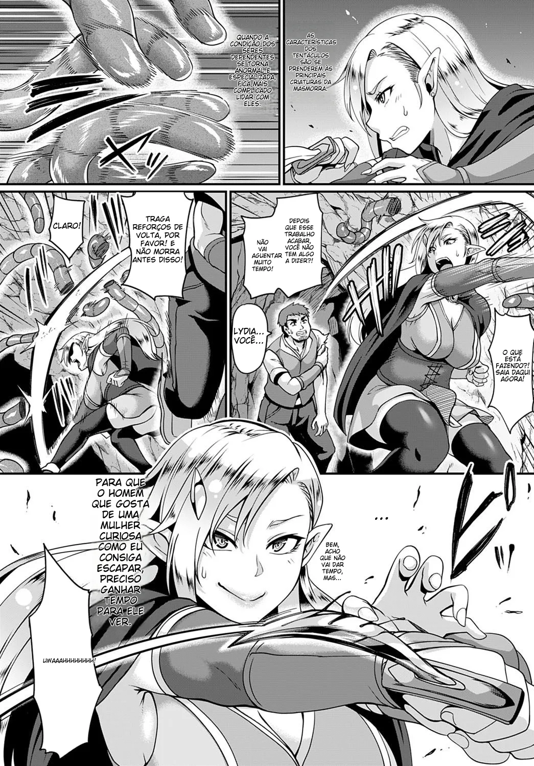 [Kazuhiro] Elf no Ai wa Shokushu ni Ochite (COMIC Anthurium 2020-12) [Portuguese-BR] [Digital] 图片编号 3