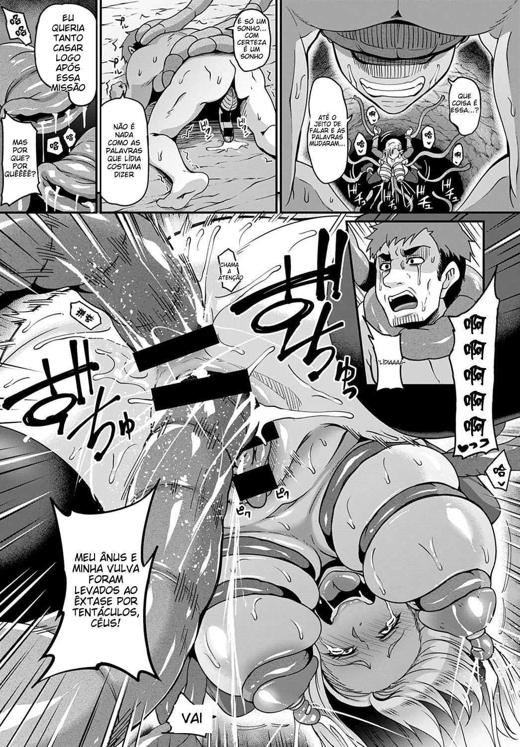 [Kazuhiro] Elf no Ai wa Shokushu ni Ochite (COMIC Anthurium 2020-12) [Portuguese-BR] [Digital] 图片编号 18