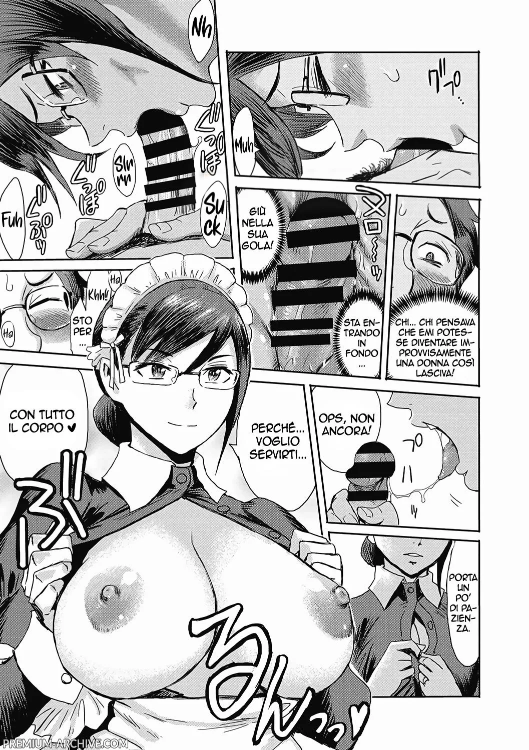 [Kuroiwa Menou] Gohoushi! Maid Tsuma | La Moglie Domestica (Urezuma Geshuku Doutei Kui) [Italian] [Digital] 图片编号 9