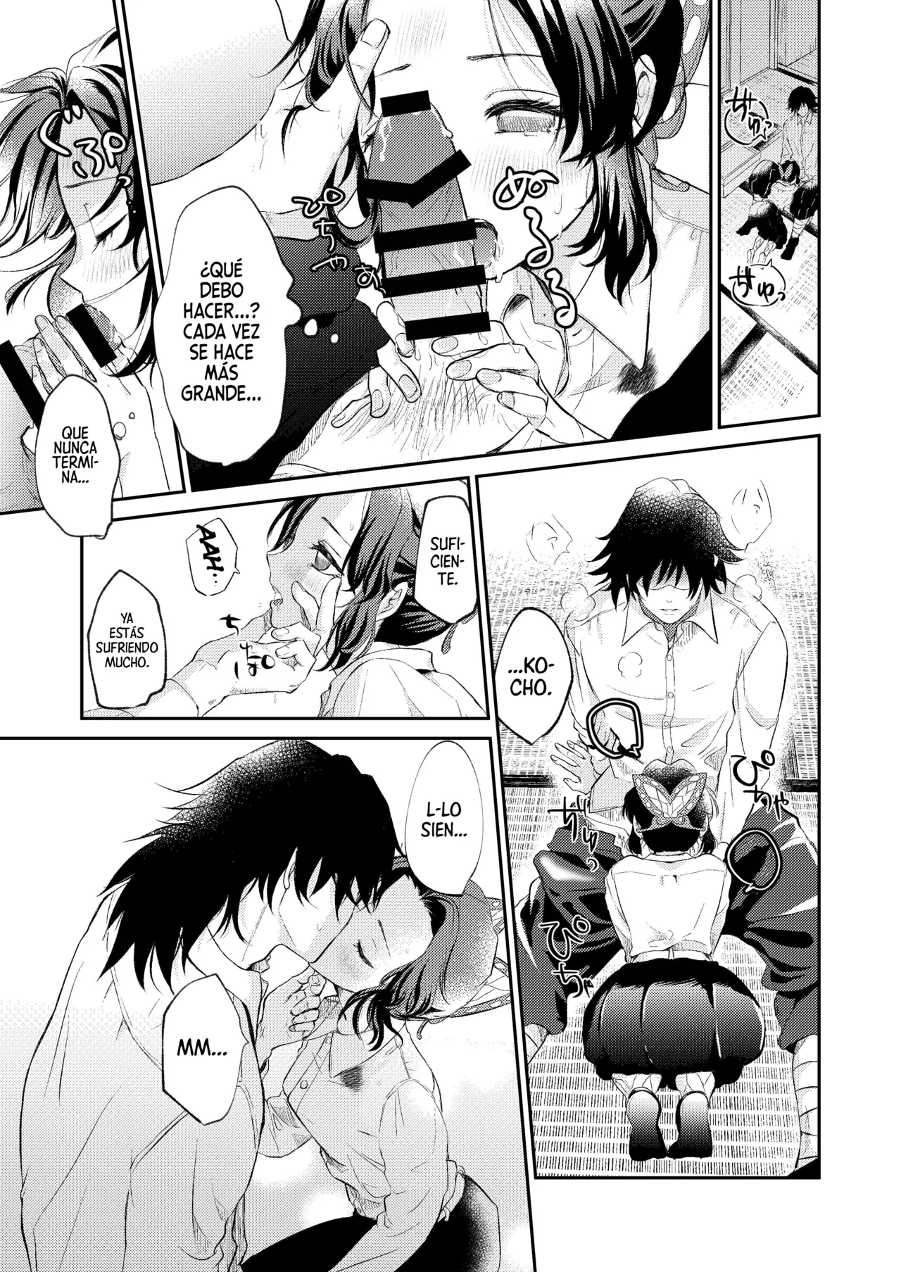 [SAKEYOKOSE (Takebu)] Sore wa Kizu ka Hoteri ka Kaeri Chi ka | ¿Es Un Rasguño, Sensación de Ardor o Un Chorro de Sangre? (Karasu ga Naitara Kaerimashou) (Kimetsu no Yaiba) [Spanish] [Mister Nugget] [Digital] Bildnummer 12