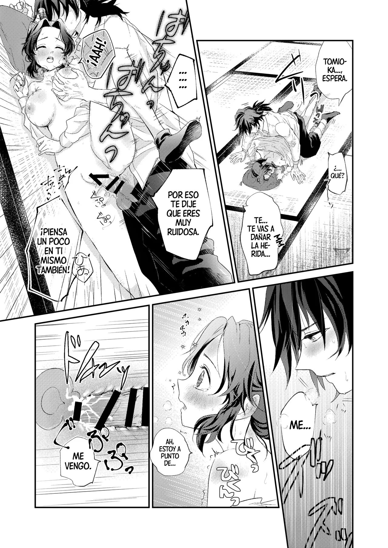 [SAKEYOKOSE (Takebu)] Sore wa Kizu ka Hoteri ka Kaeri Chi ka | ¿Es Un Rasguño, Sensación de Ardor o Un Chorro de Sangre? (Karasu ga Naitara Kaerimashou) (Kimetsu no Yaiba) [Spanish] [Mister Nugget] [Digital] Bildnummer 18