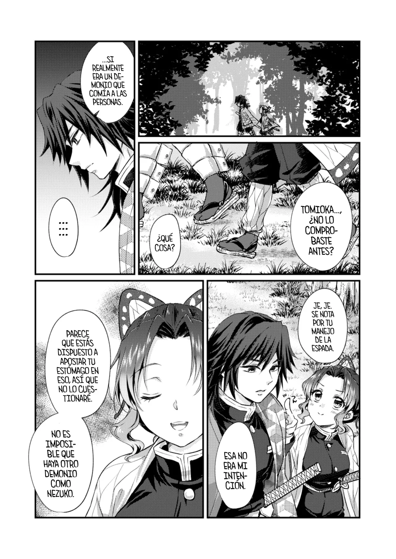 [SAKEYOKOSE (Takebu)] Sore wa Kizu ka Hoteri ka Kaeri Chi ka | ¿Es Un Rasguño, Sensación de Ardor o Un Chorro de Sangre? (Karasu ga Naitara Kaerimashou) (Kimetsu no Yaiba) [Spanish] [Mister Nugget] [Digital] Bildnummer 24