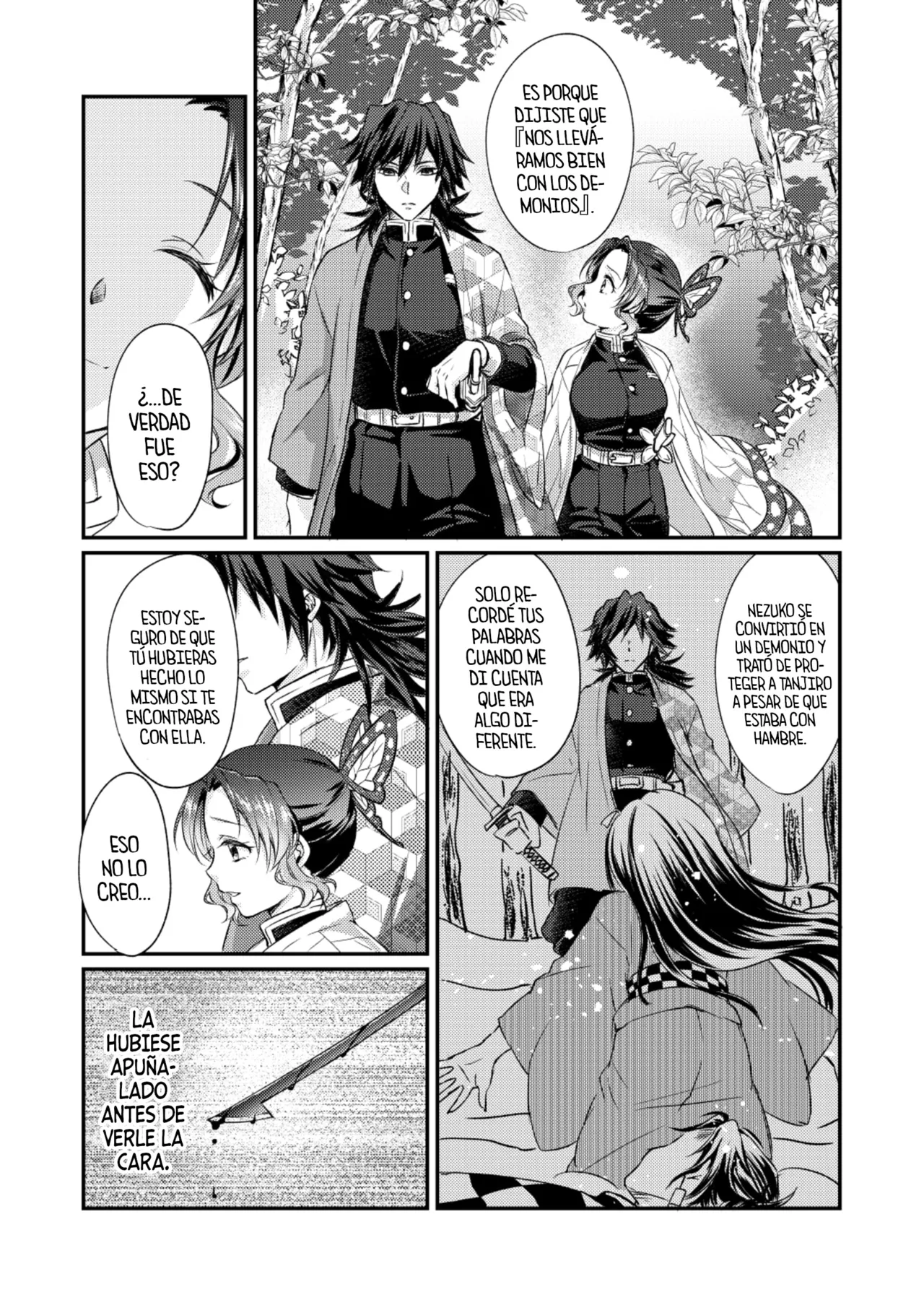 [SAKEYOKOSE (Takebu)] Sore wa Kizu ka Hoteri ka Kaeri Chi ka | ¿Es Un Rasguño, Sensación de Ardor o Un Chorro de Sangre? (Karasu ga Naitara Kaerimashou) (Kimetsu no Yaiba) [Spanish] [Mister Nugget] [Digital] Bildnummer 25