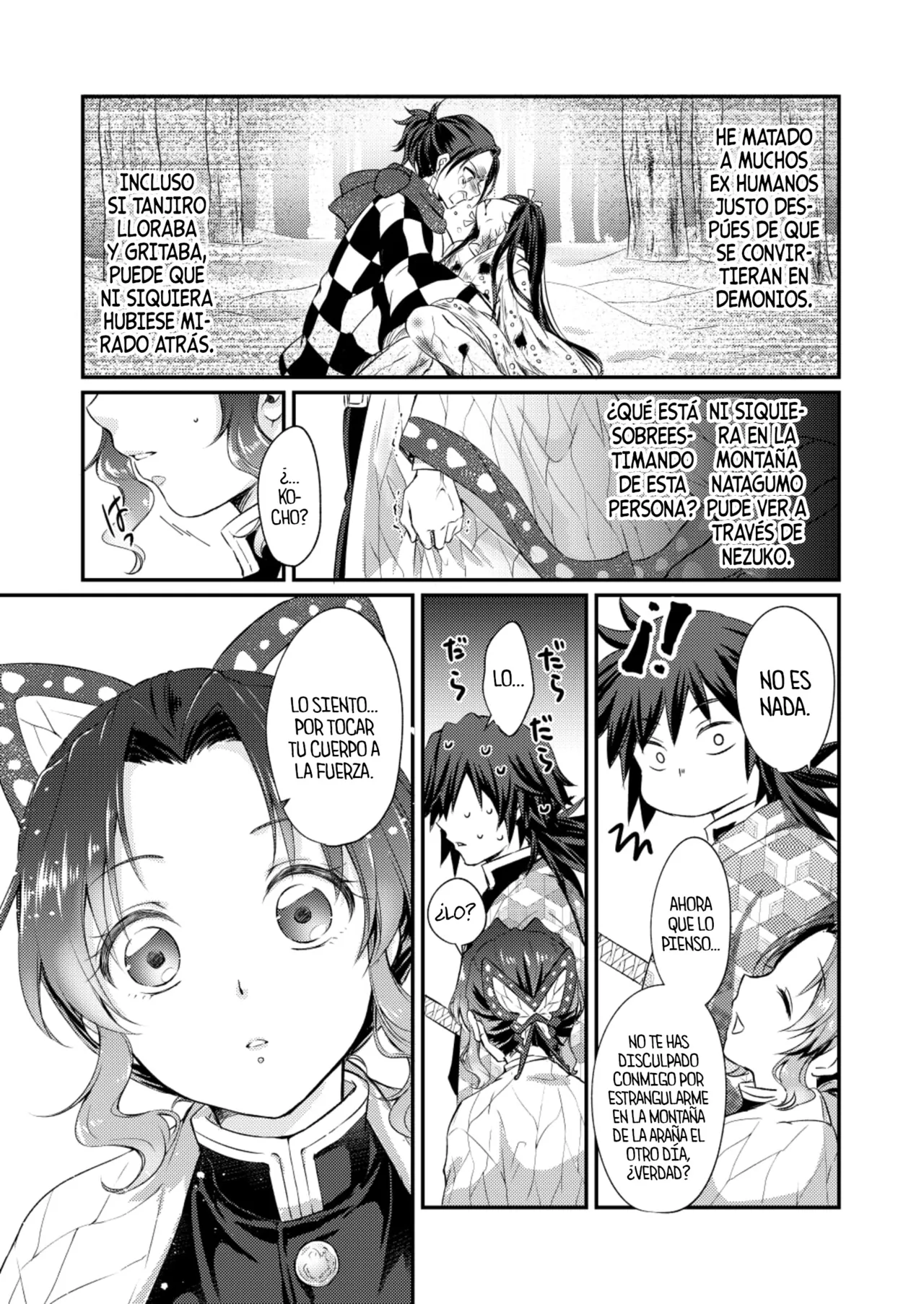 [SAKEYOKOSE (Takebu)] Sore wa Kizu ka Hoteri ka Kaeri Chi ka | ¿Es Un Rasguño, Sensación de Ardor o Un Chorro de Sangre? (Karasu ga Naitara Kaerimashou) (Kimetsu no Yaiba) [Spanish] [Mister Nugget] [Digital] Bildnummer 26