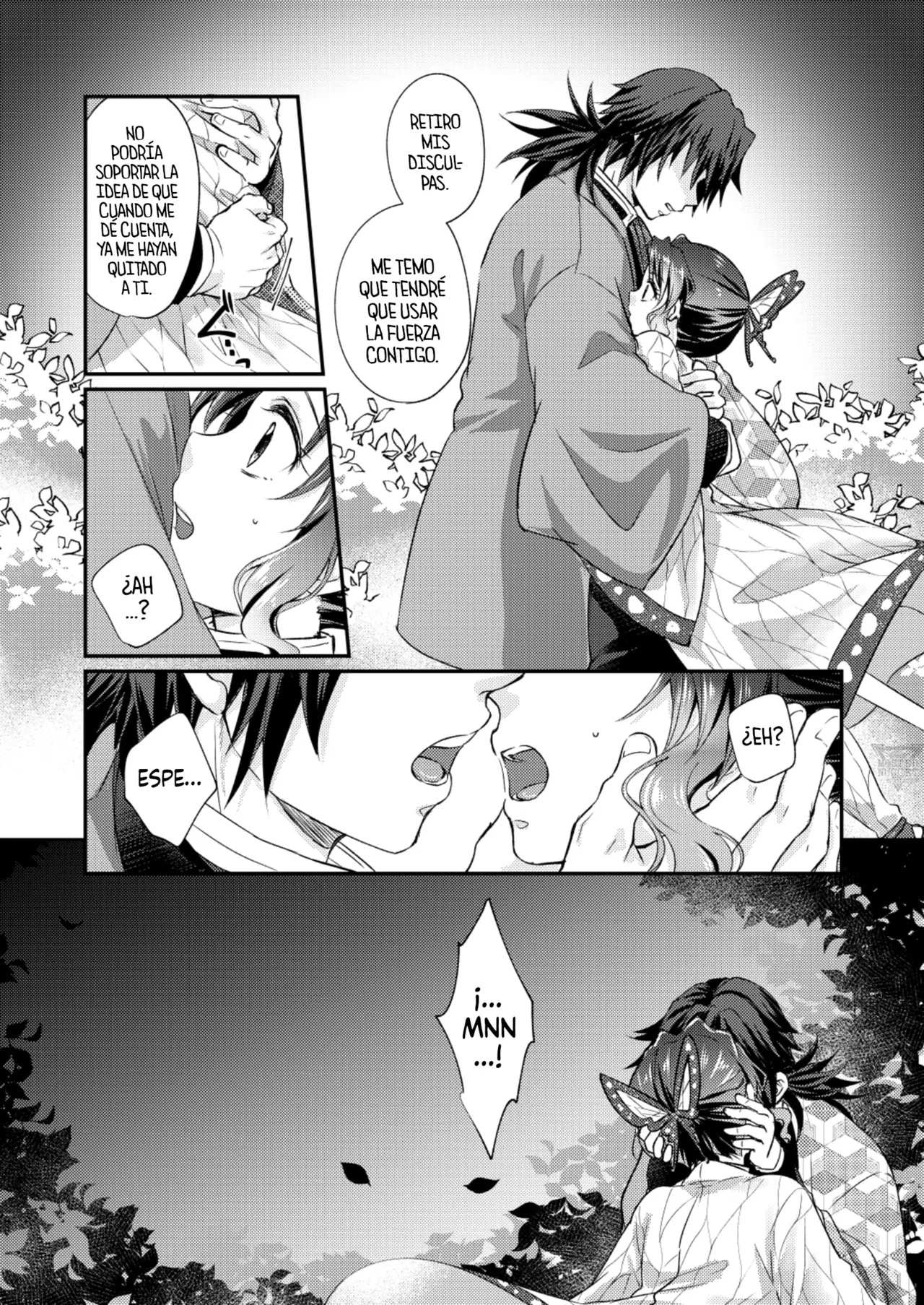 [SAKEYOKOSE (Takebu)] Sore wa Kizu ka Hoteri ka Kaeri Chi ka | ¿Es Un Rasguño, Sensación de Ardor o Un Chorro de Sangre? (Karasu ga Naitara Kaerimashou) (Kimetsu no Yaiba) [Spanish] [Mister Nugget] [Digital] Bildnummer 29