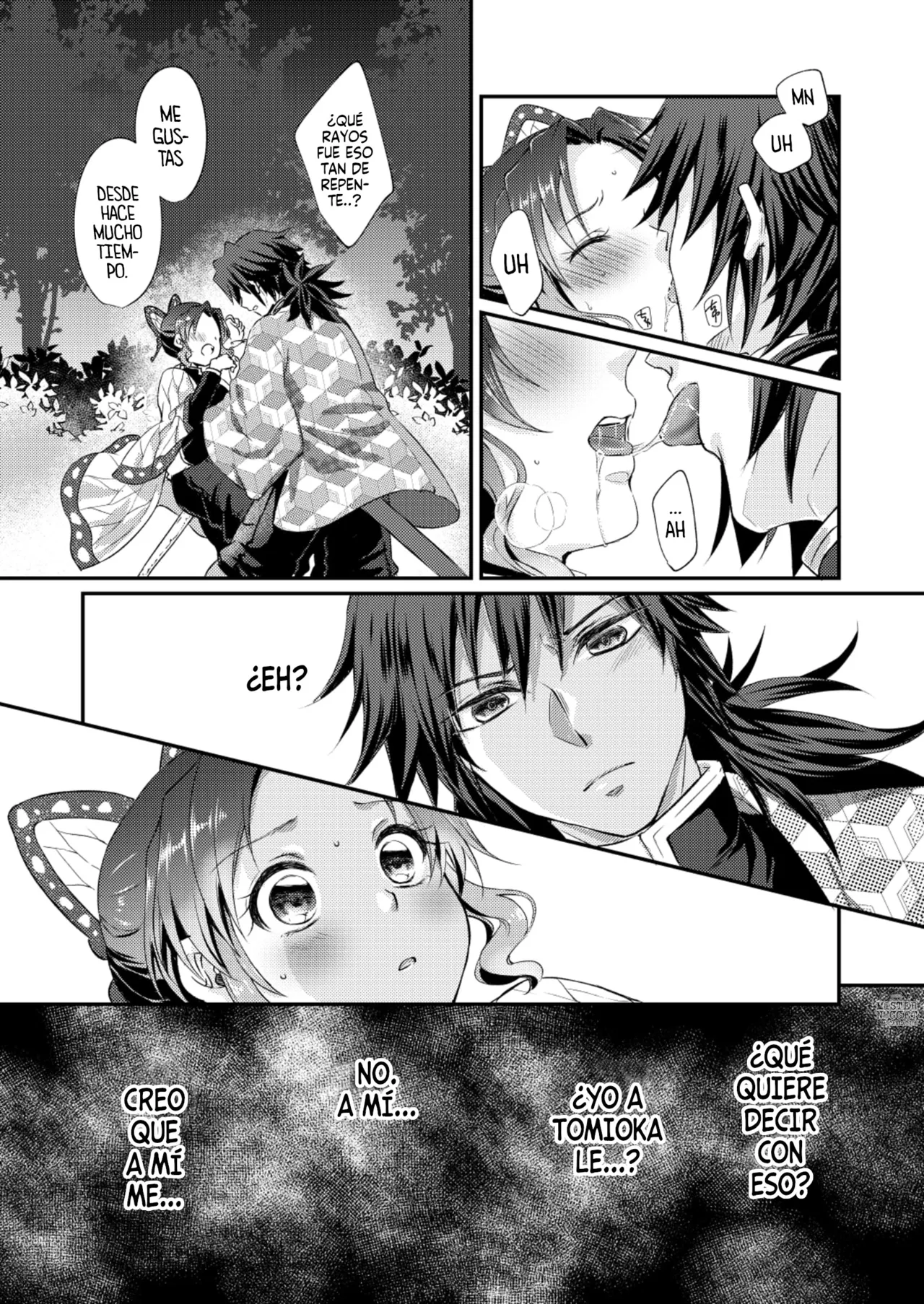 [SAKEYOKOSE (Takebu)] Sore wa Kizu ka Hoteri ka Kaeri Chi ka | ¿Es Un Rasguño, Sensación de Ardor o Un Chorro de Sangre? (Karasu ga Naitara Kaerimashou) (Kimetsu no Yaiba) [Spanish] [Mister Nugget] [Digital] Bildnummer 30