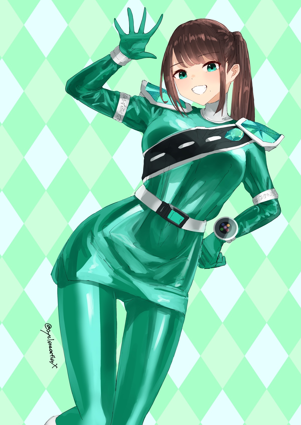 [cycloneaction]キラメイグリーン差分 图片编号 1