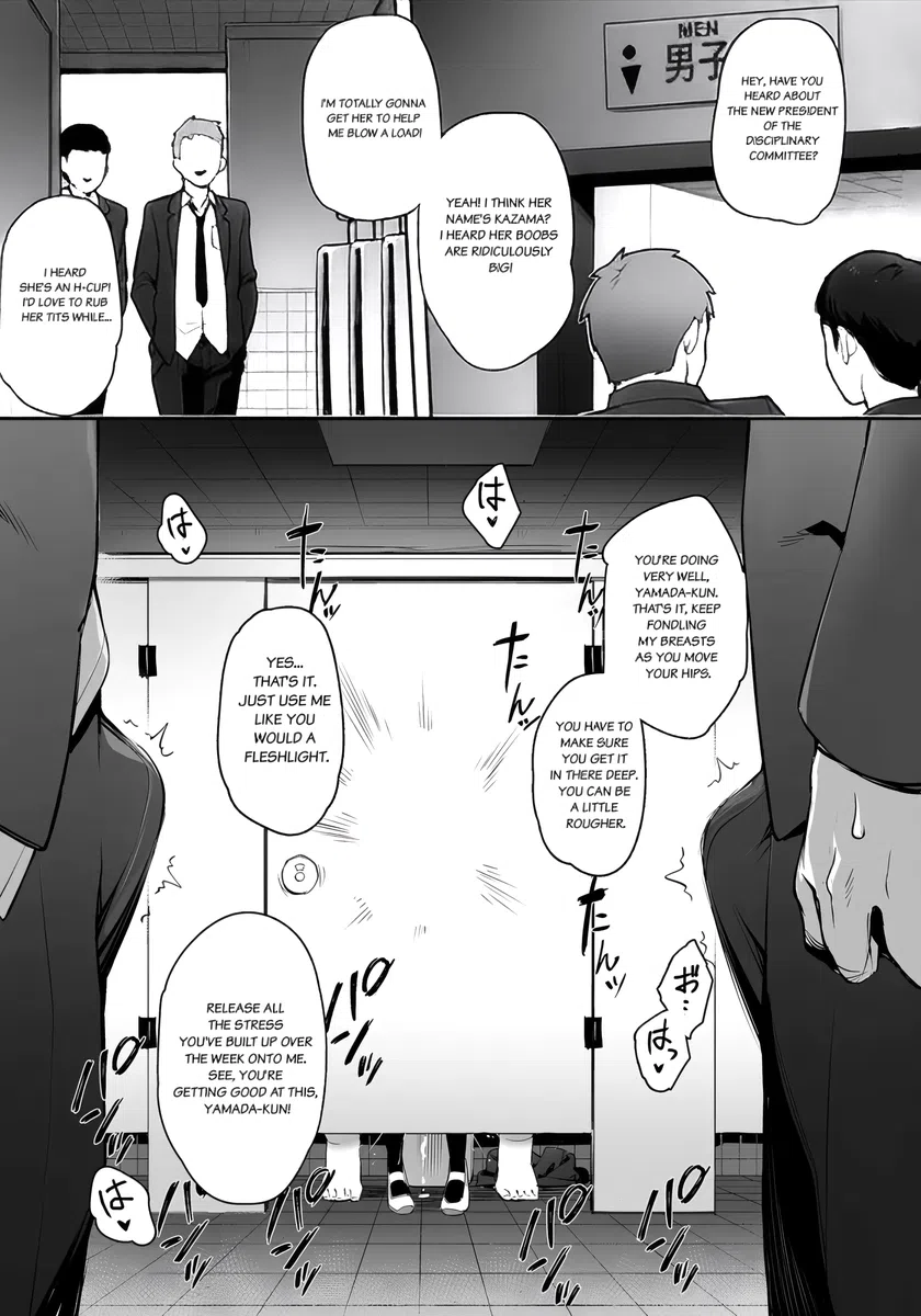 [Animated] [TRY] About the New President of the Disciplinary Committee's Huge Tits (decensored) image number 14