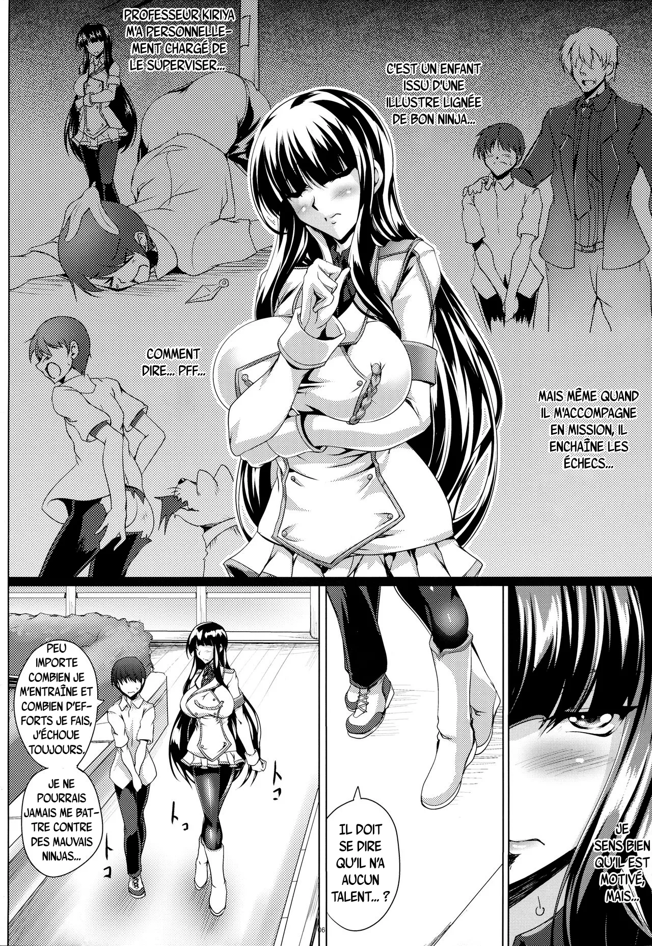 (C86) [Kanten Jigenryuu (Kanten)] Jijoujibaku no Innocent | L’innocente prise à son propre piège (Senran Kagura) [french] image number 5