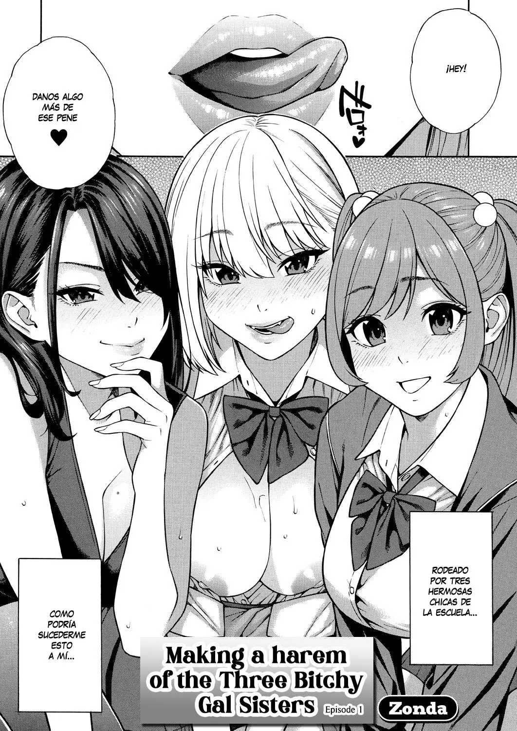 [Zonda] Bitch Gal Sanshimal Harem Sakusei Ch. 1-3 | Haciendo un Harem con las Tres Putihermanas Gal - Capítulos 1-3 [Spanish] [UNION ANIME + Earl Hickey0] [Digital] Bildnummer 3