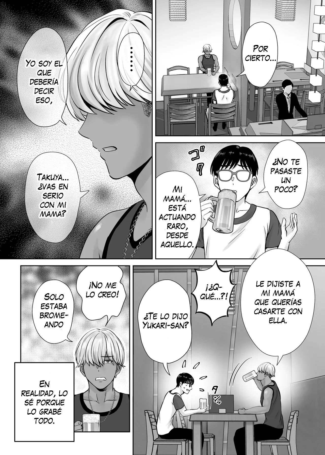 [Melon no Hoshiboshi (Hoshiduki Melon)] Haha Swapping 2 ~Kaa-chan o Koukanshite Iratsuita Ore no Yabai Shitto no Hanashi~｜Intercambio de Madres 2 ~La Historia Sobre mis Celos después de Intercambiar a Mamá~ [Spanish] [K-le Traducciones] 画像番号 41