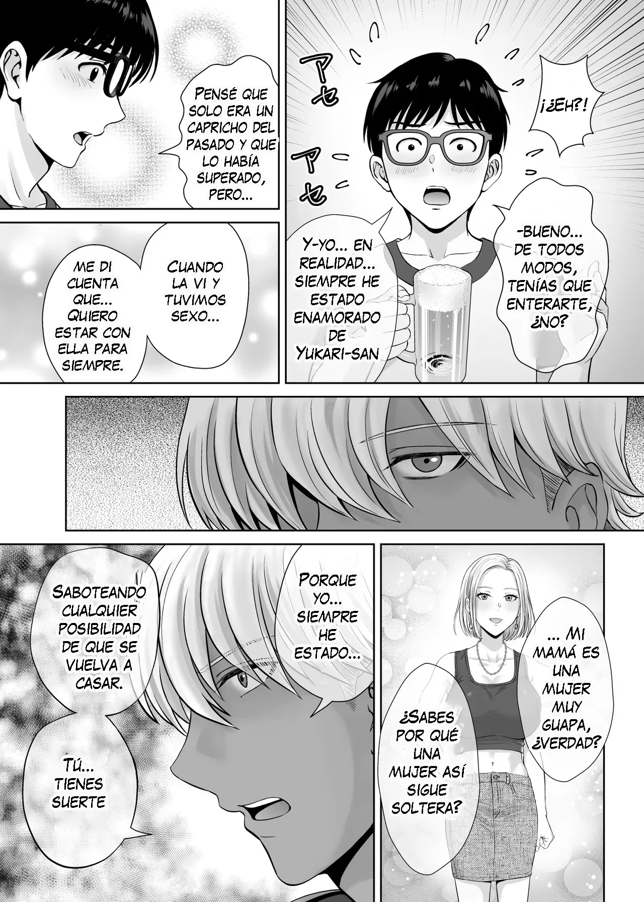 [Melon no Hoshiboshi (Hoshiduki Melon)] Haha Swapping 2 ~Kaa-chan o Koukanshite Iratsuita Ore no Yabai Shitto no Hanashi~｜Intercambio de Madres 2 ~La Historia Sobre mis Celos después de Intercambiar a Mamá~ [Spanish] [K-le Traducciones] 画像番号 42